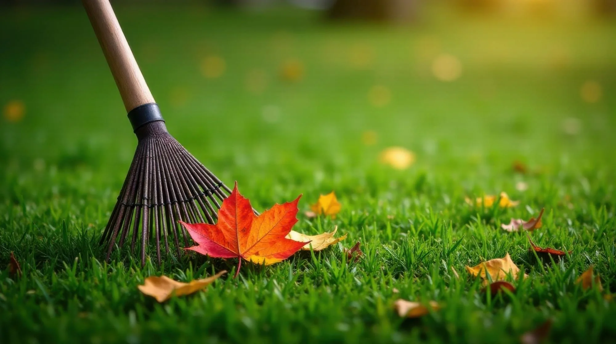Fall leaf removal and landscape cleanup in Dansville, NY