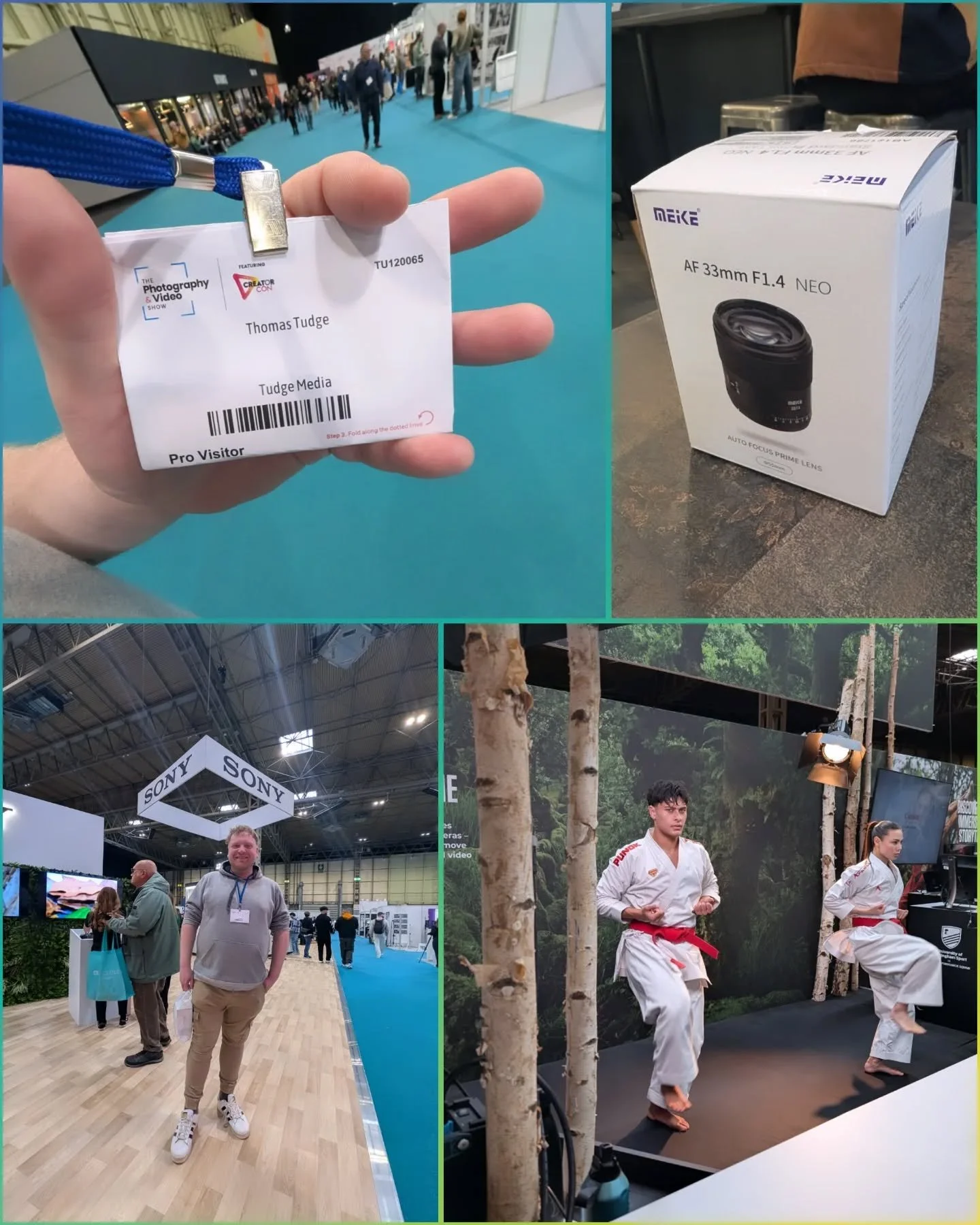 First year at the Photography &amp; Video show at the NEC with a pro pass completed!

Lots of new technology tried out and walked away with a brand new portrait/gimbal lens 📸