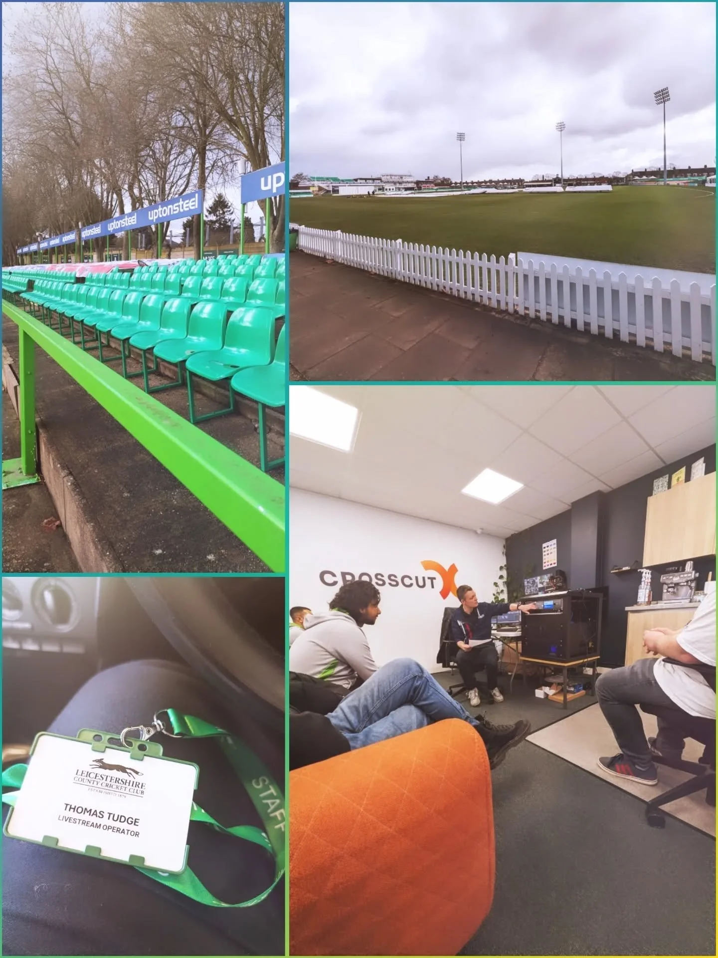 First day on the job at @leicsccc learning the new broadcast systems for the season ahead! 📺 🏏