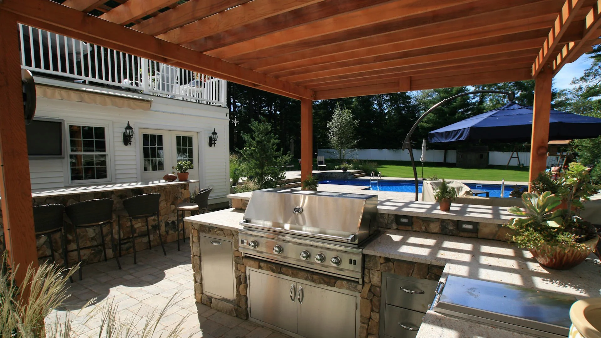 Thick, healthy turf after commercial lawn care and renovation in Orange County, NY