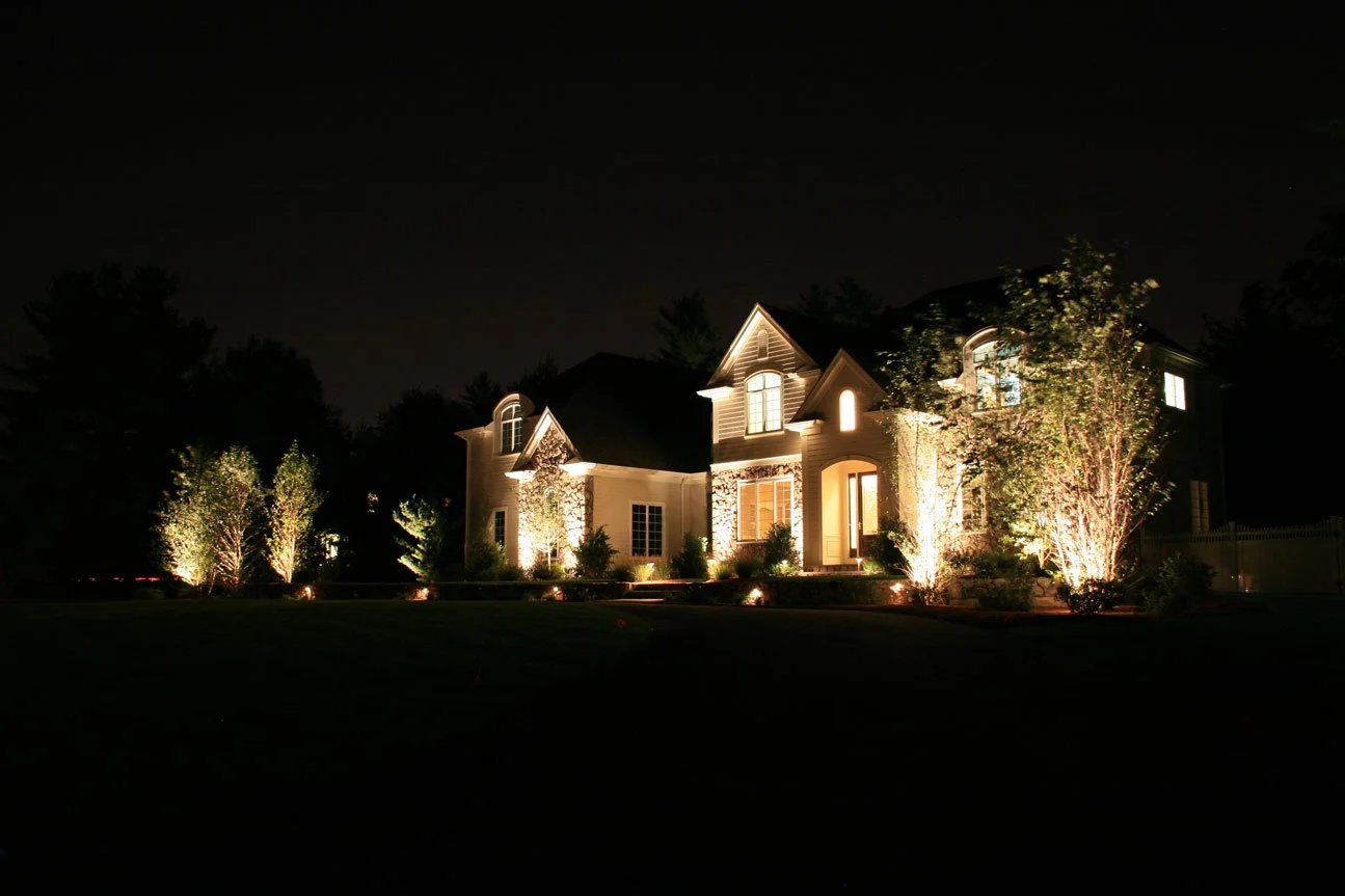 Commercial landscape lighting improving safety and curb appeal in Essex County, NJ