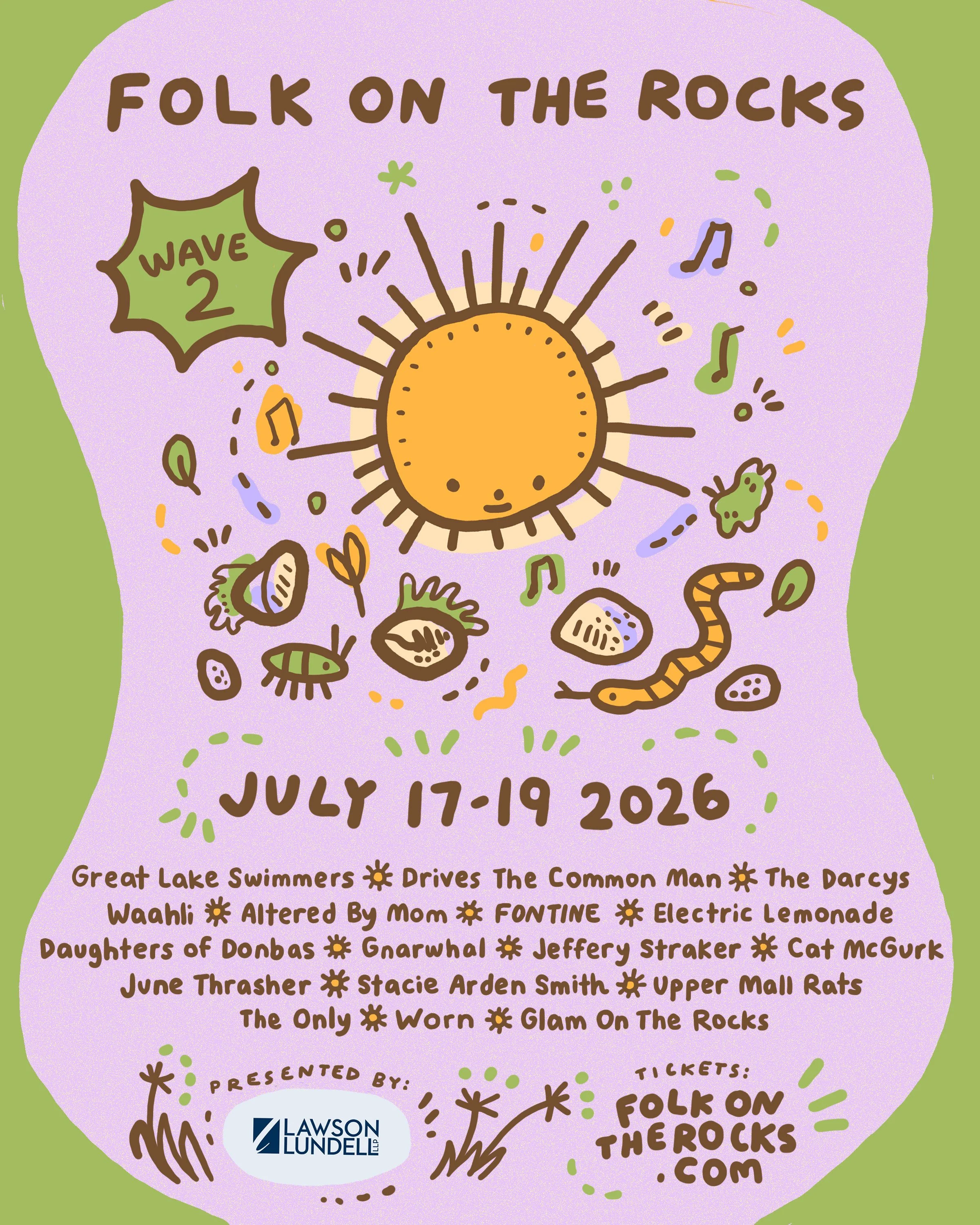 Second Wave of Artists Announced for 2026 Festival Lineup!