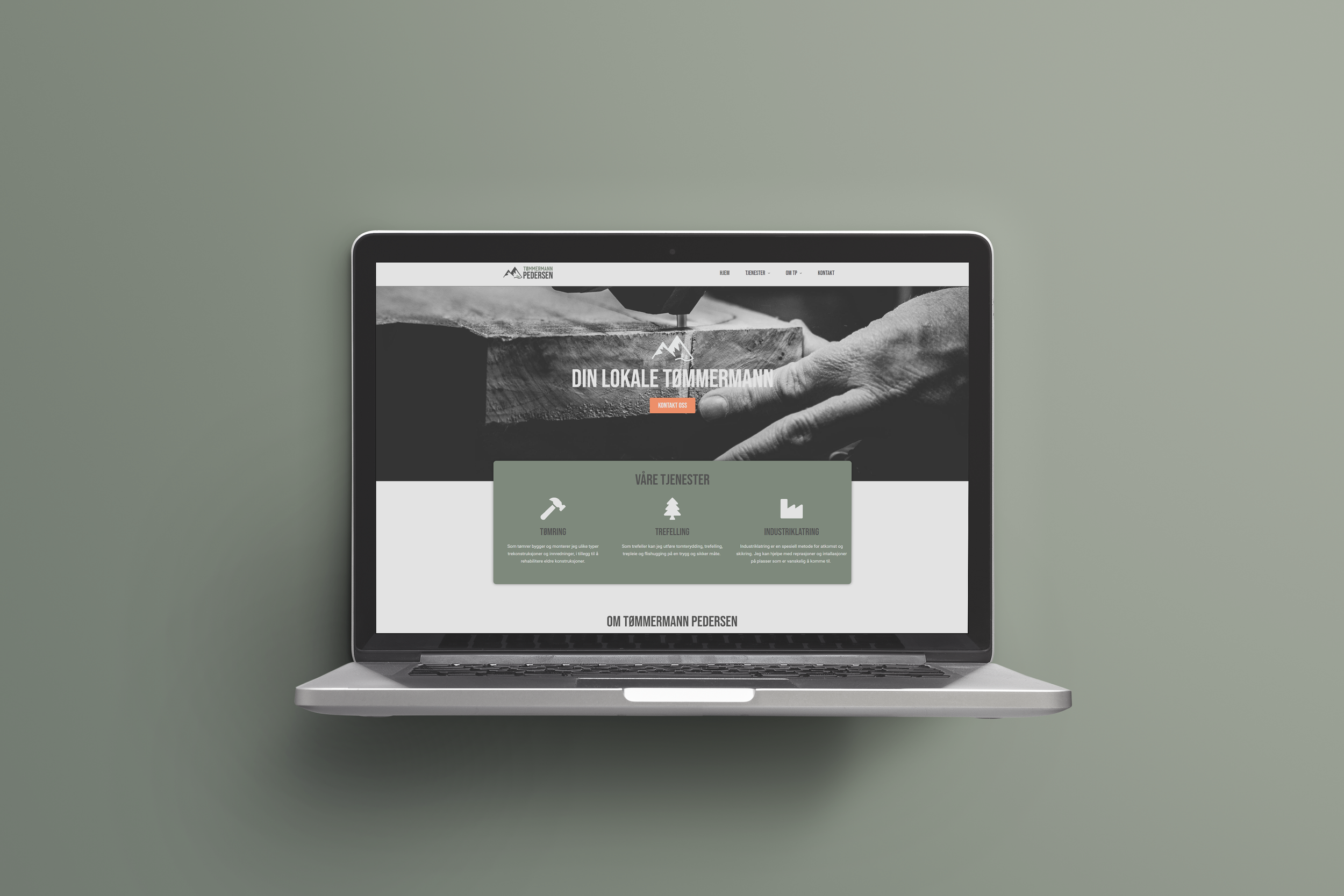 Nettside for Tømmermann Pedersen