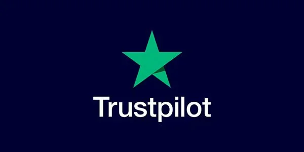 Trustpilot logo with a green star above the text.