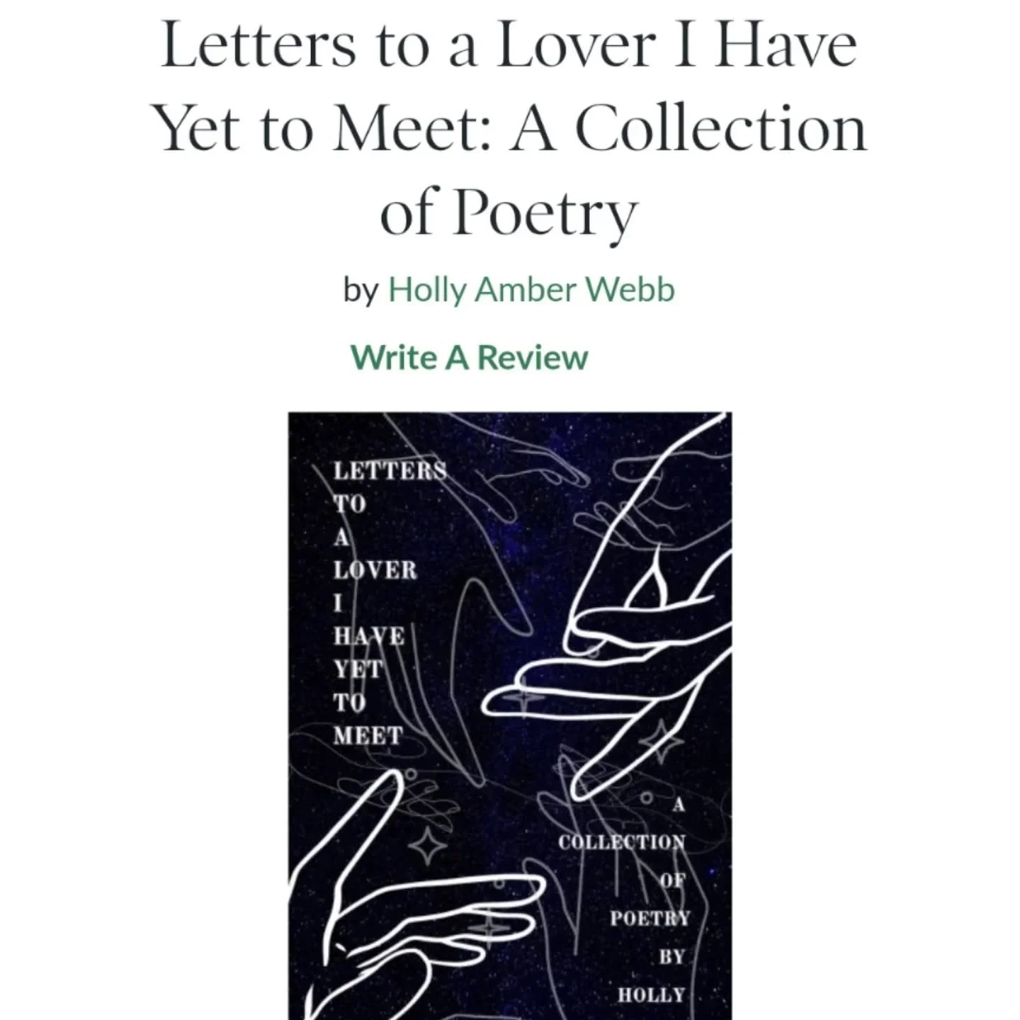 Did you know you can now review Letters to a Lover I Have Yet to Meet on Barnes and Noble and Goodreads? Reviews greatly help indie authors in views and for the algorithms to push the book out further. Any starred or worded review is cherished and we
