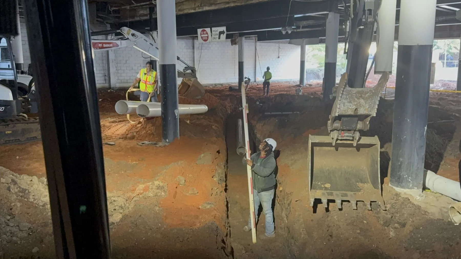 Downtown Mobile YMCA site work by Hughes 360 Services