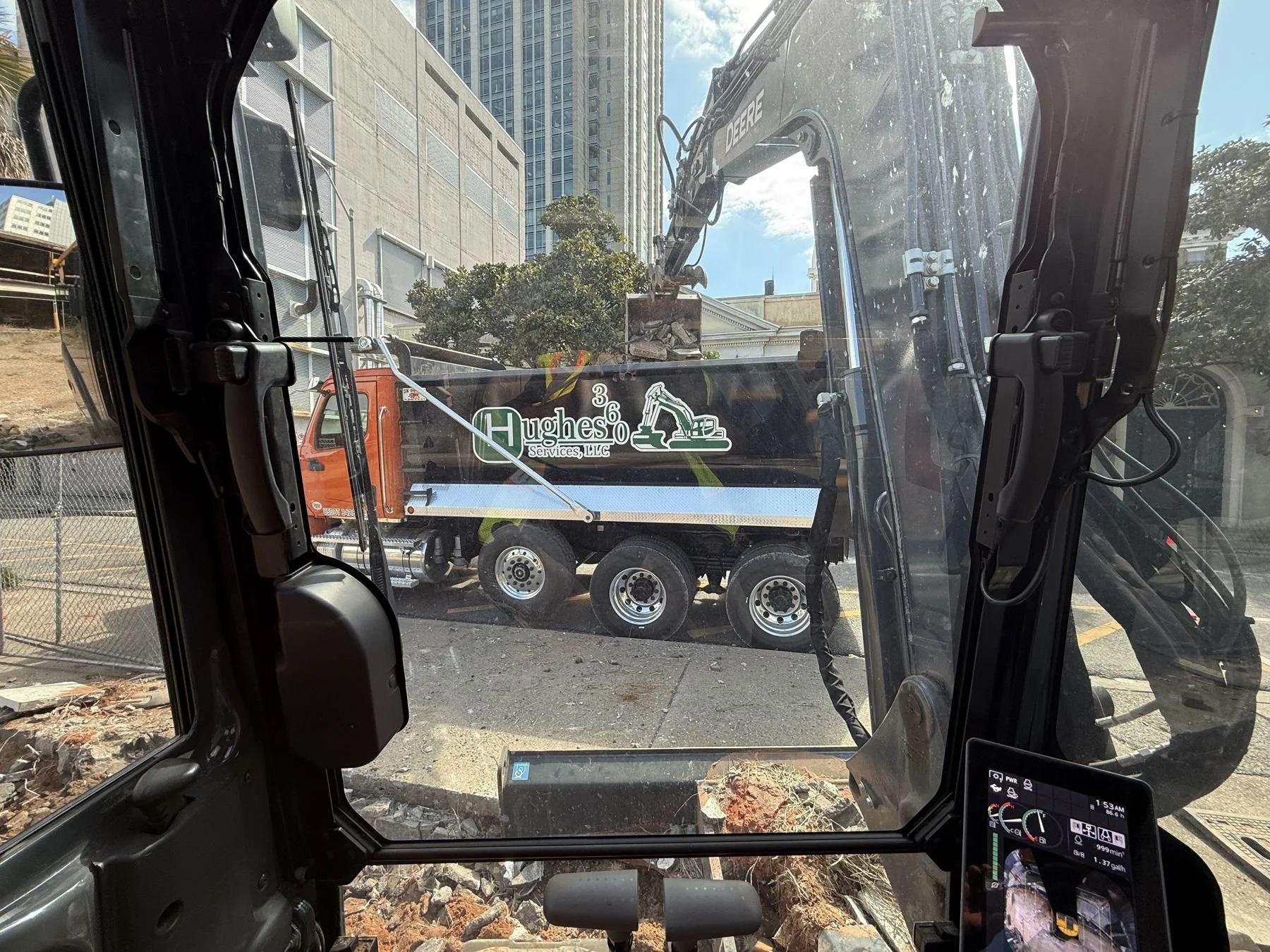 Downtown Mobile YMCA site work by Hughes 360 Services