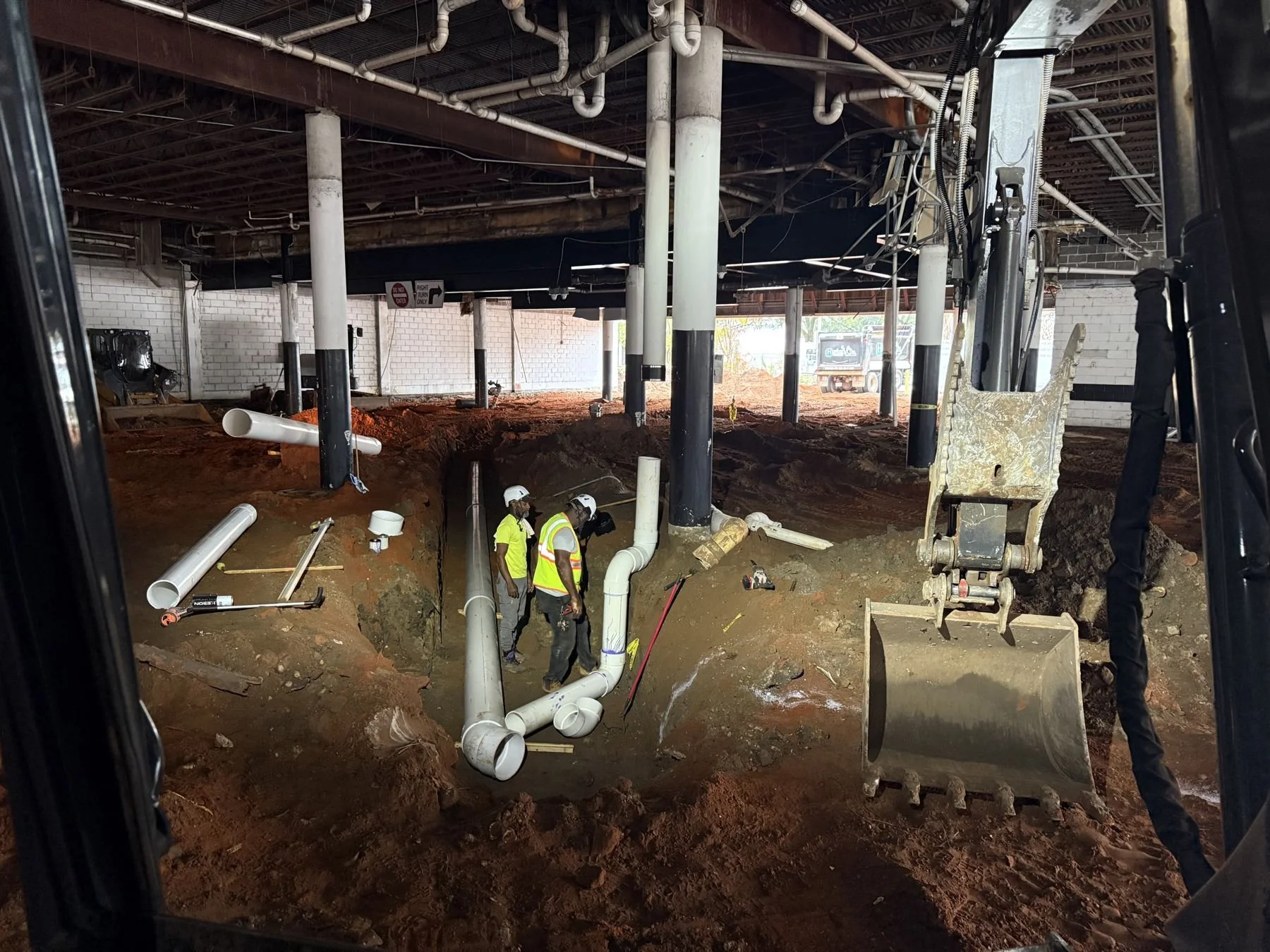 Downtown Mobile YMCA site work by Hughes 360 Services