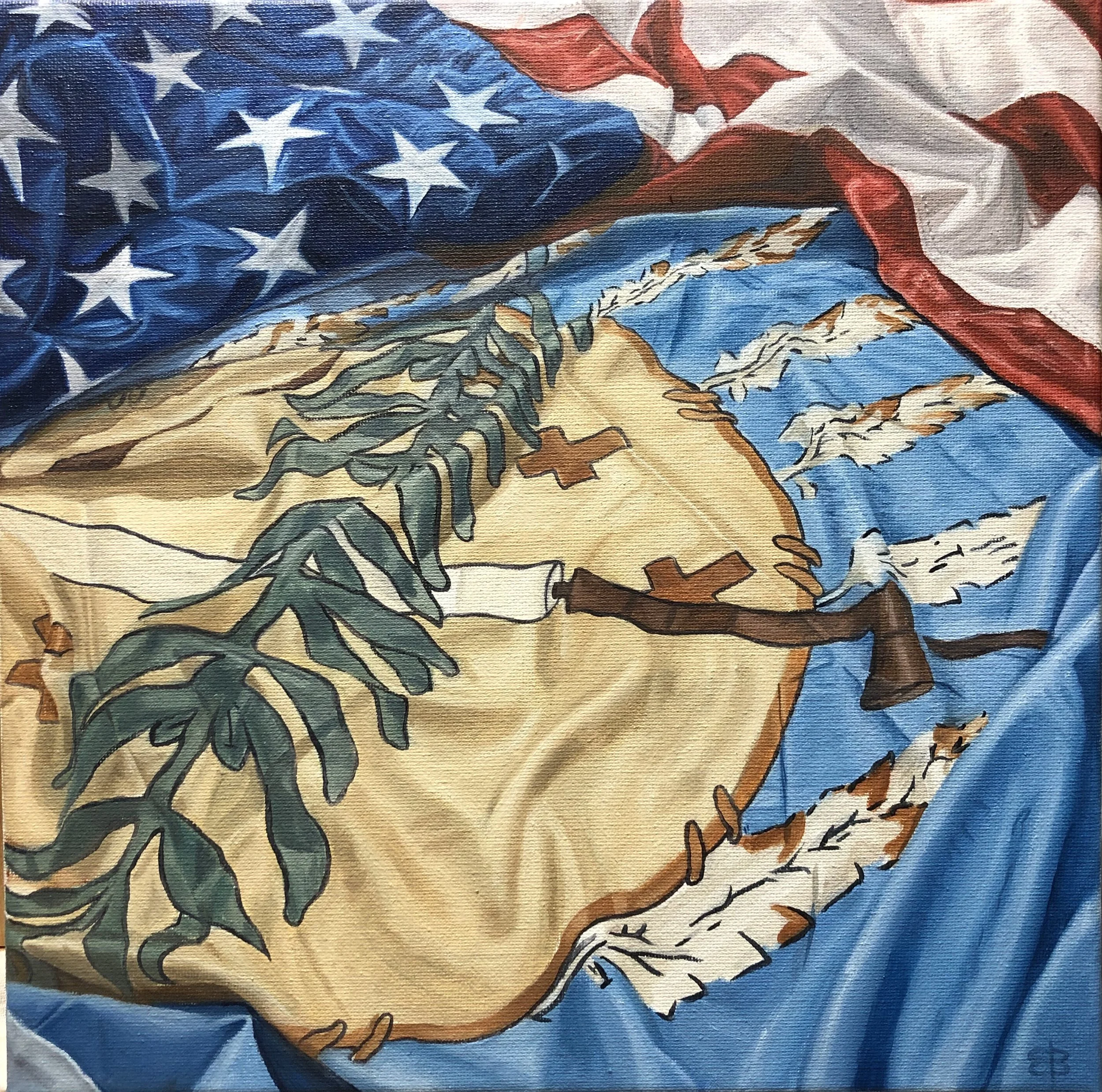 “Oklahoma Strong“ 12”x12”  Oil on Canvas

Sold-Print Available