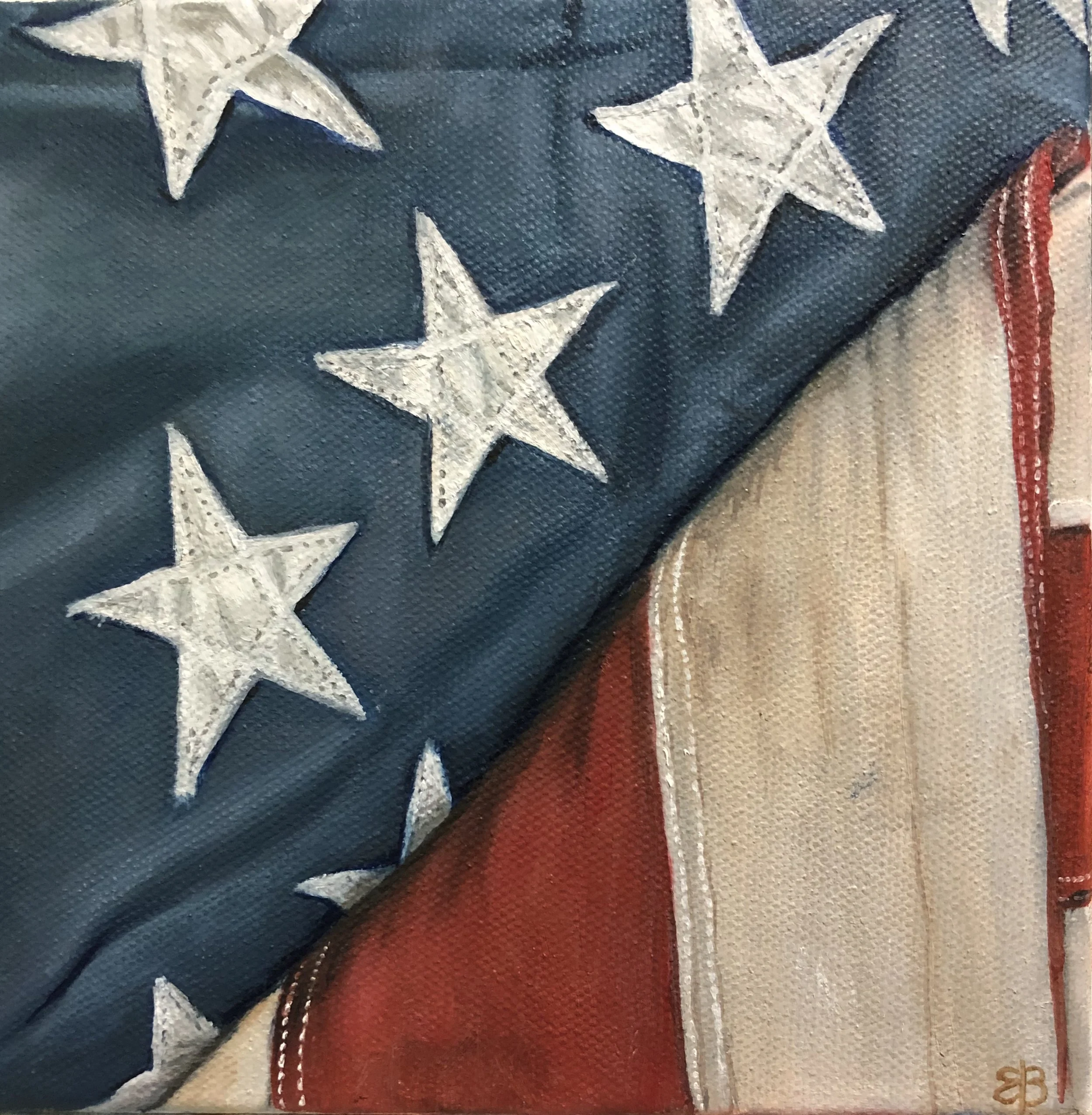 "Faded Glory, Folded" 6”x6” Oil on Canvas

Sold-Print Available