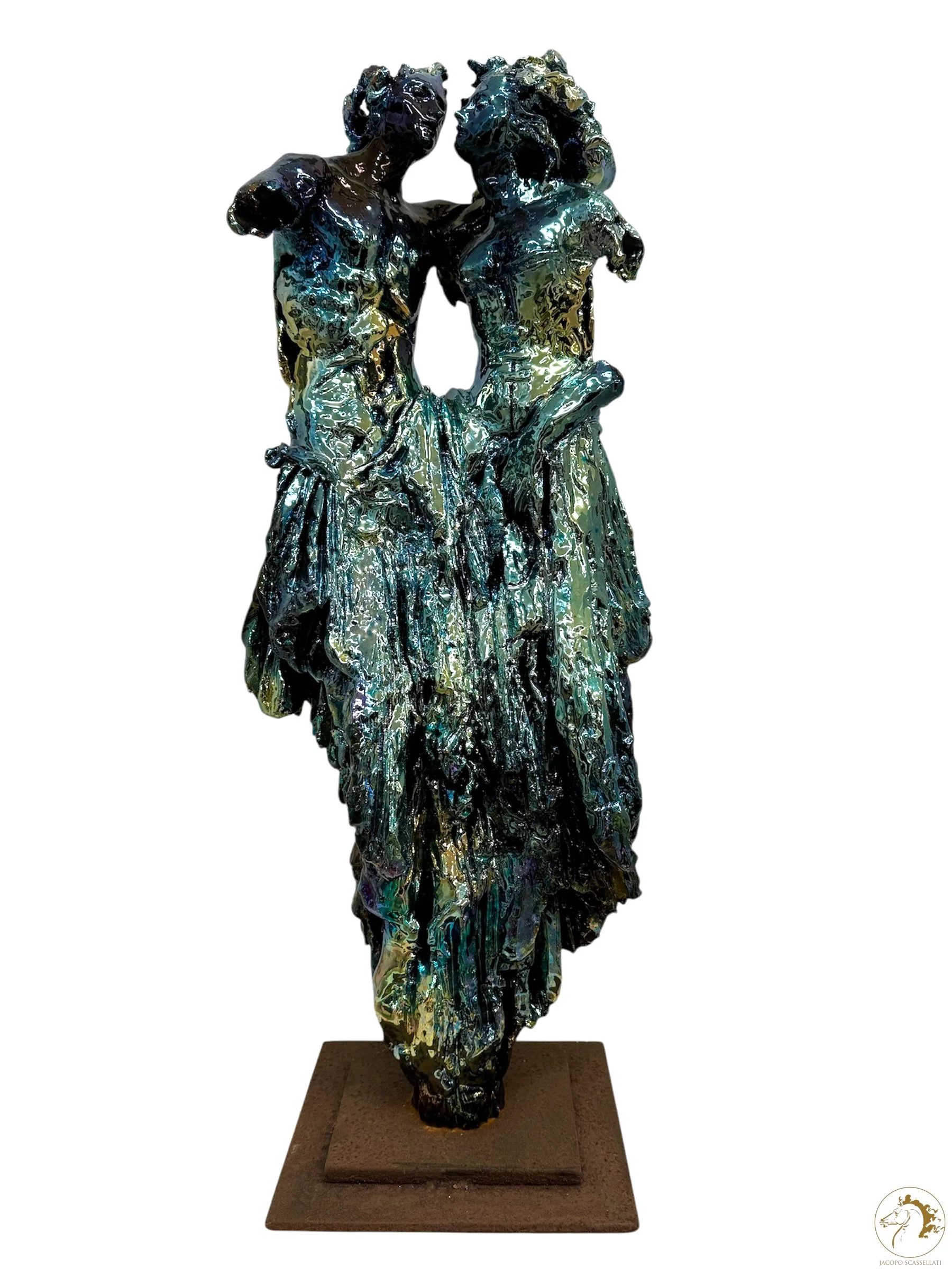 Luce Sotto Pelle (Light Under the Skin), Glazed ceramic, high-fired, 63 x 25 x 13 cm, 2024