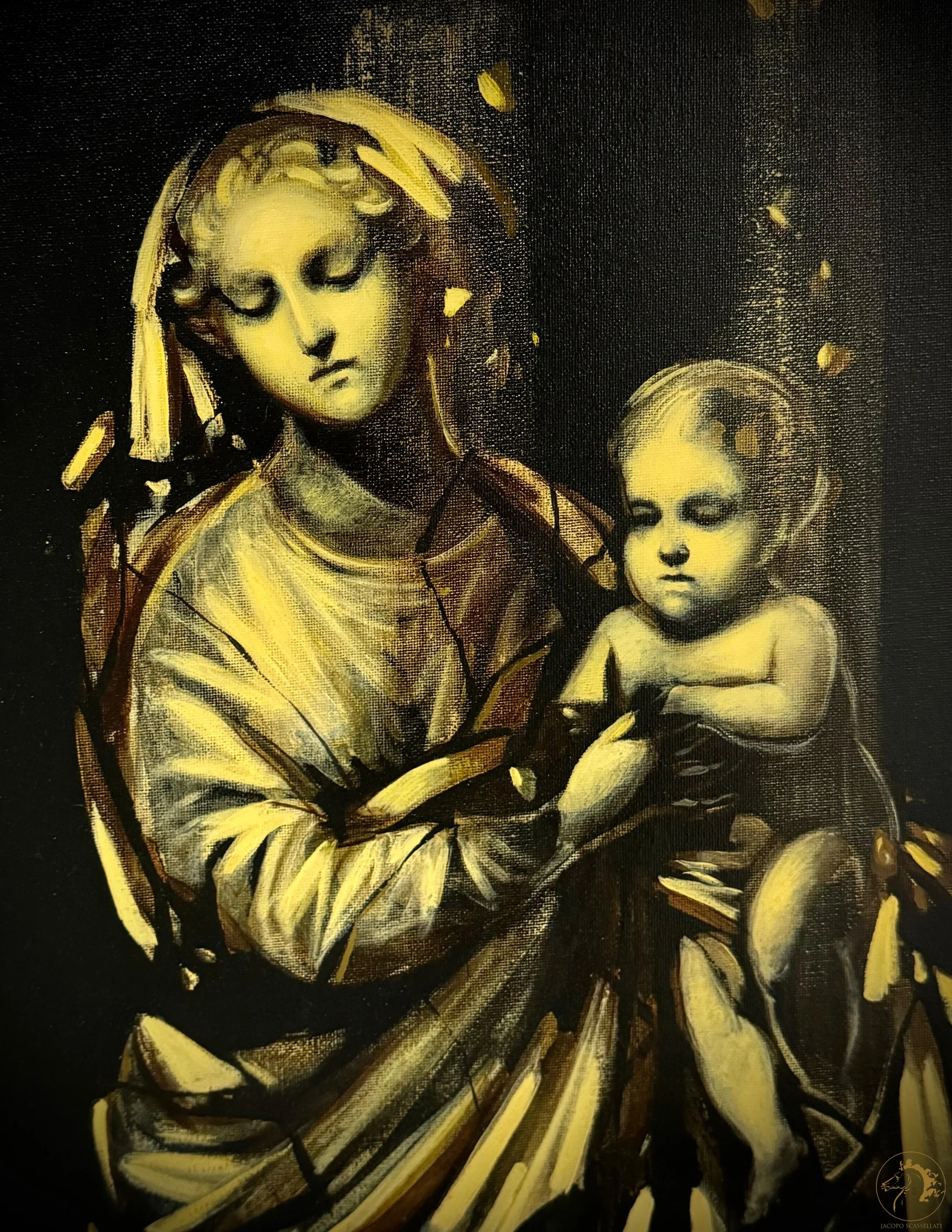 Madonna with Child, oil on canvas, 30 x 40 cm