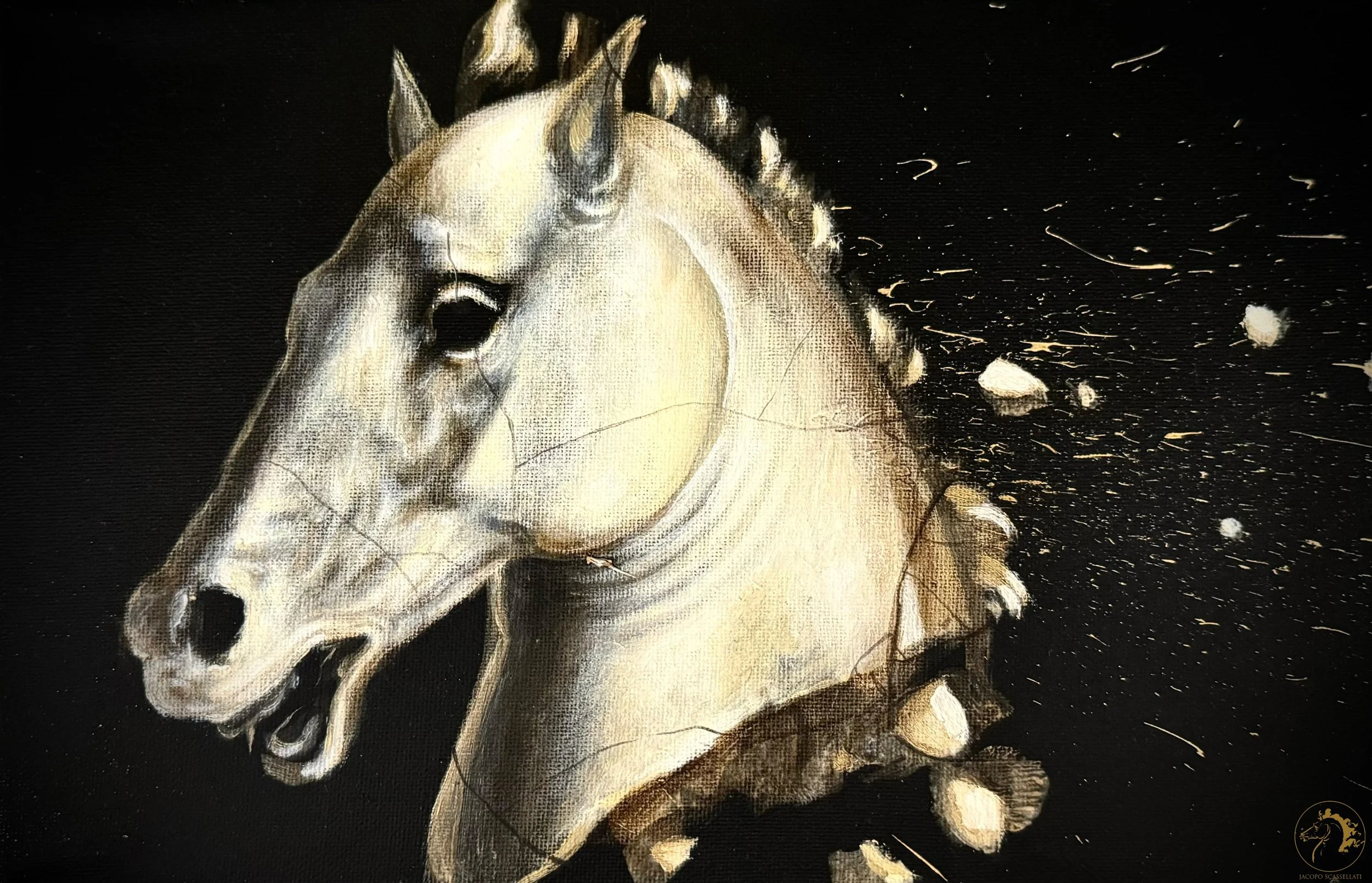 Equide (Equid), oil on canvas, 20 x 30 cm