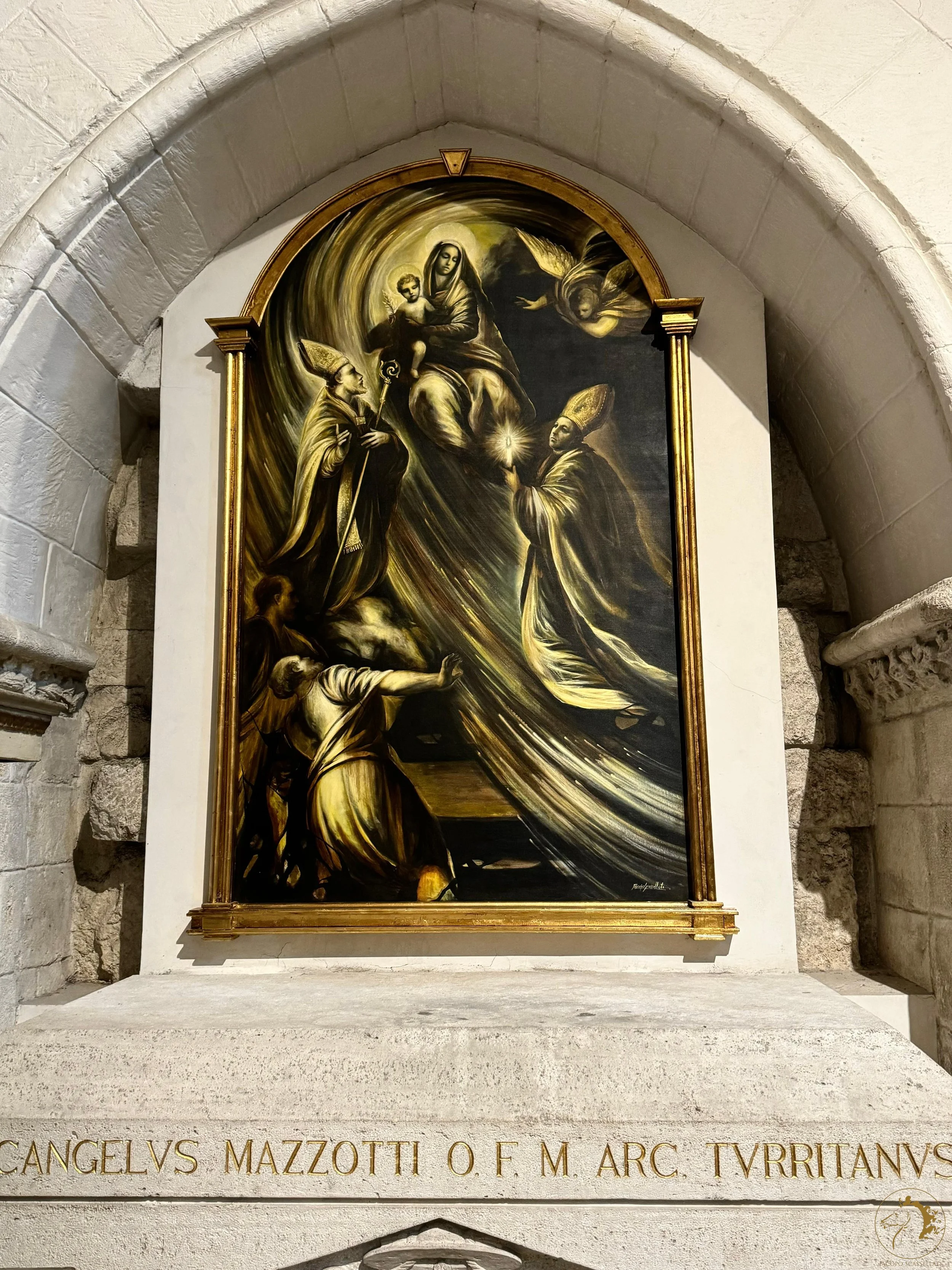 Monumental Painting, Duomo di Sassari, Sardinia, Italy