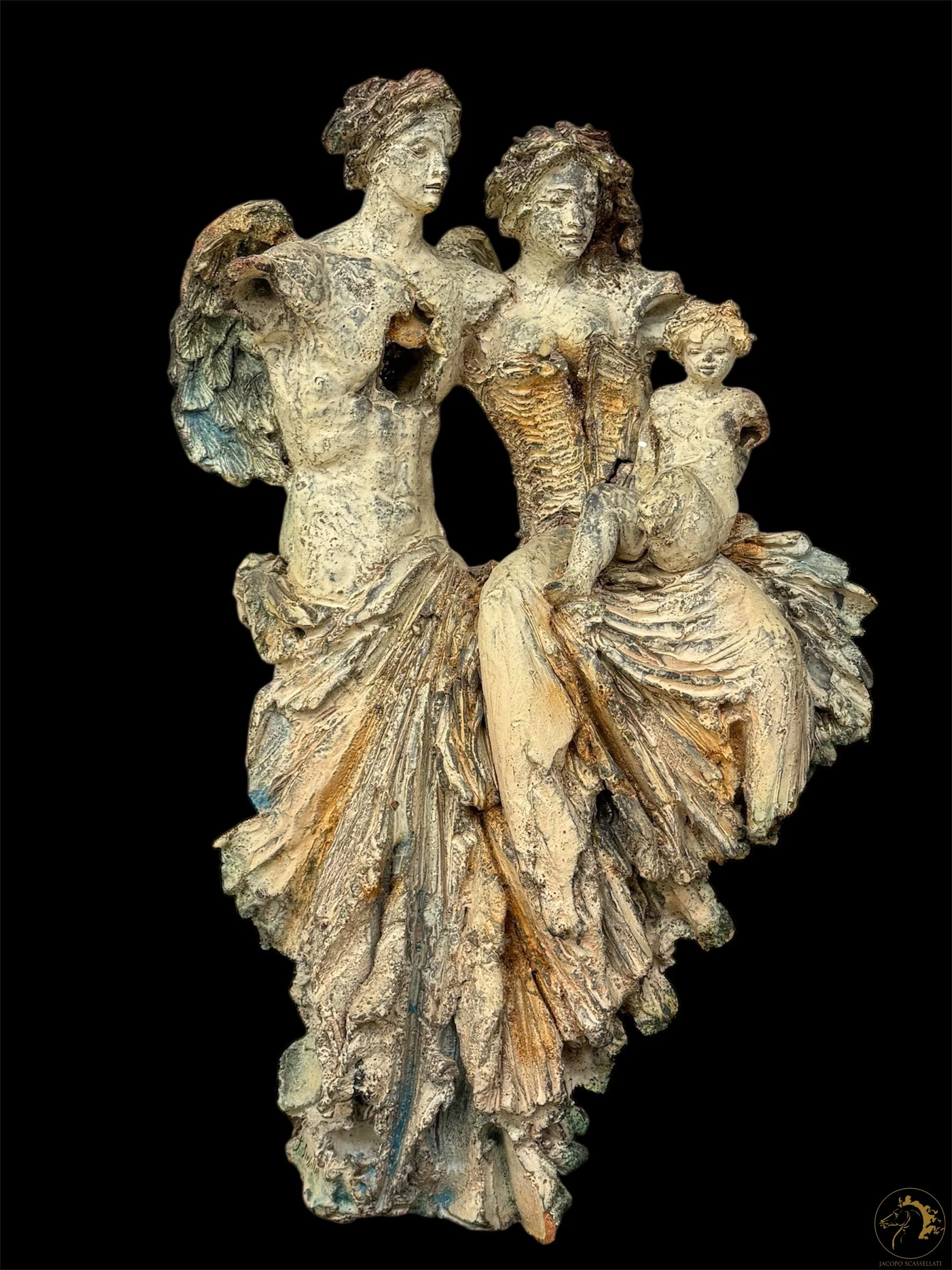 Tra Noi, La Vita (Between Us, Life), Glazed ceramic, high-fired, 58 x 35 x 18 cm