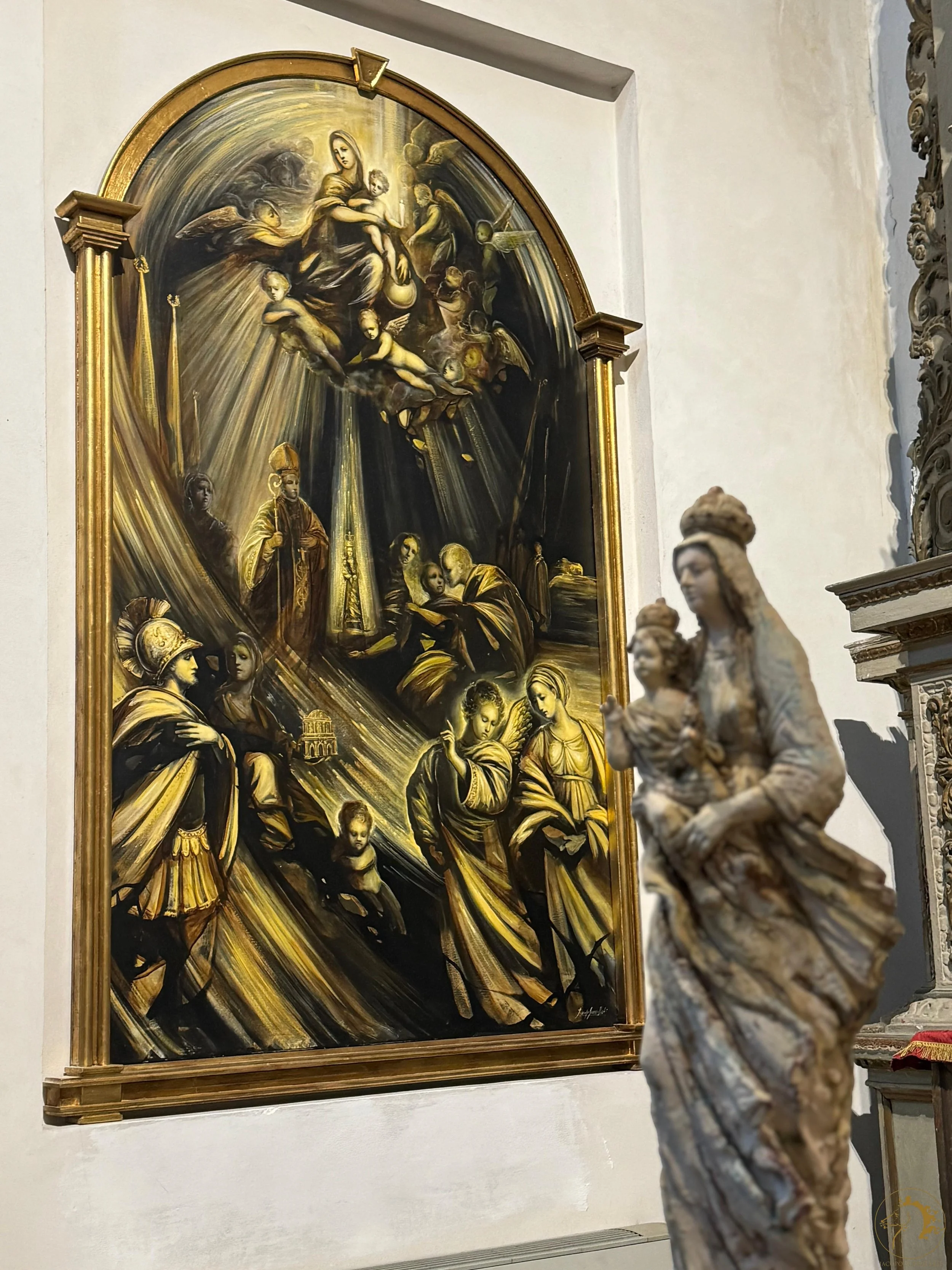 Monumental Painting, Duomo di Sassari, Sardinia, Italy