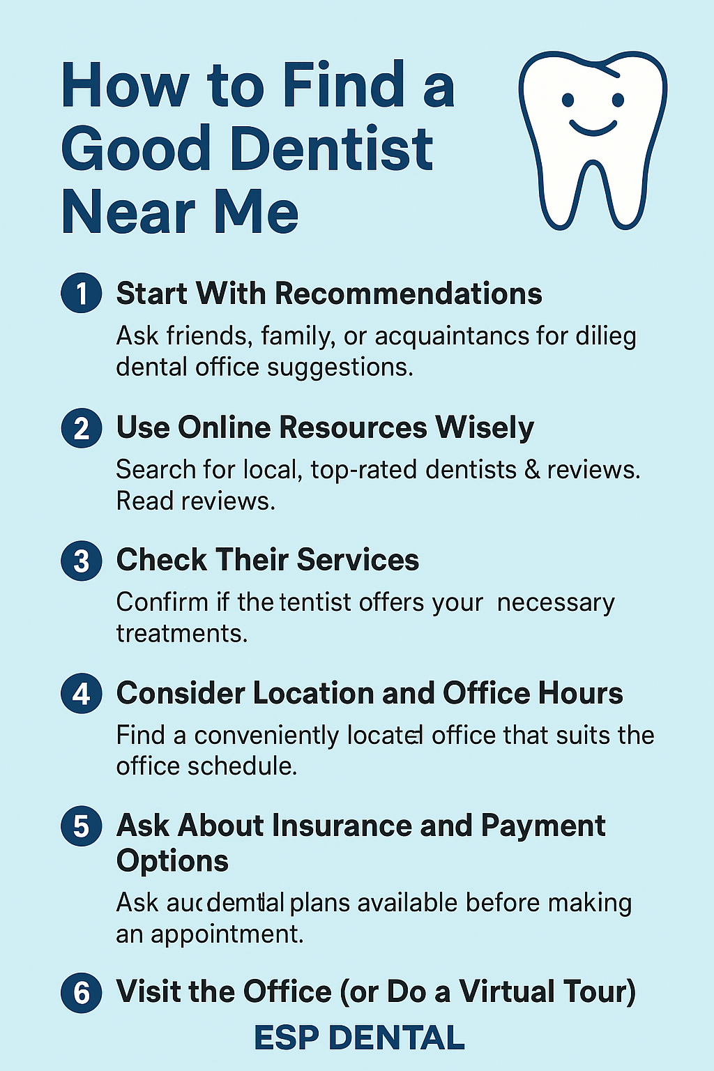 🦷 How to Find a Good Dentist Near Me