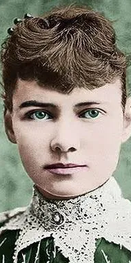 Nelly Bly, the muck raker in the mad house. 