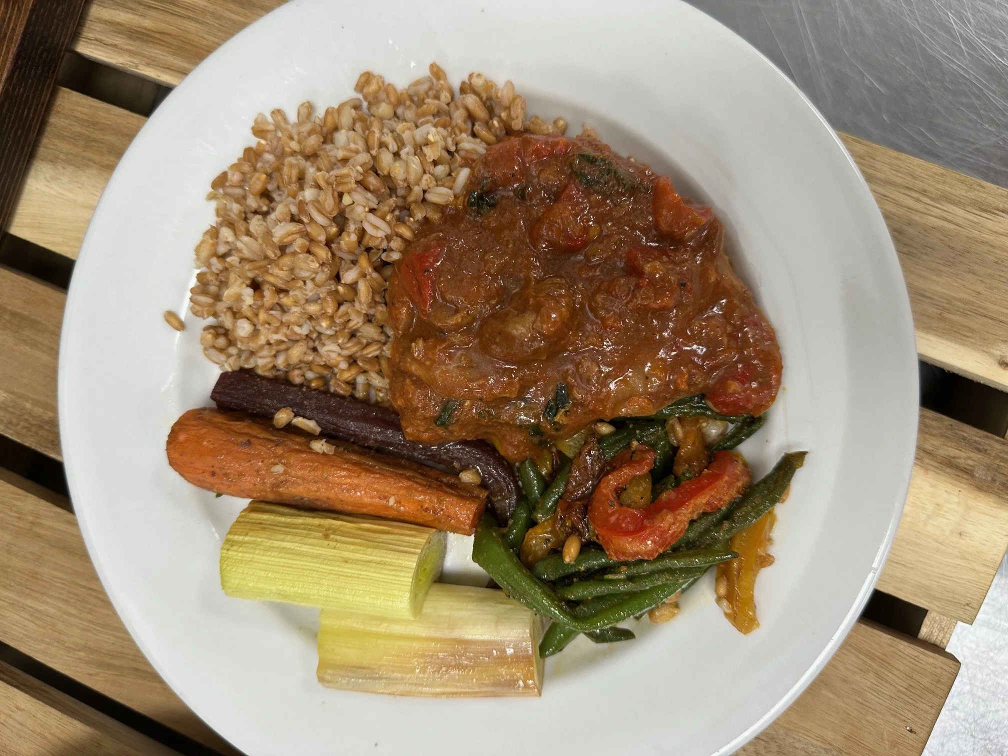 Chicken Cacciatore with Farro
