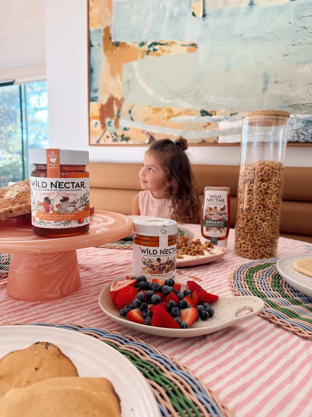 Organic moments, thoughtfully placed.

As part of Wild Nectar&rsquo;s updated brand strategy, we coordinated influencer seeding to put their honey into real, everyday rituals &mdash; breakfast tables, shared moments, and lived-in spaces. Content that