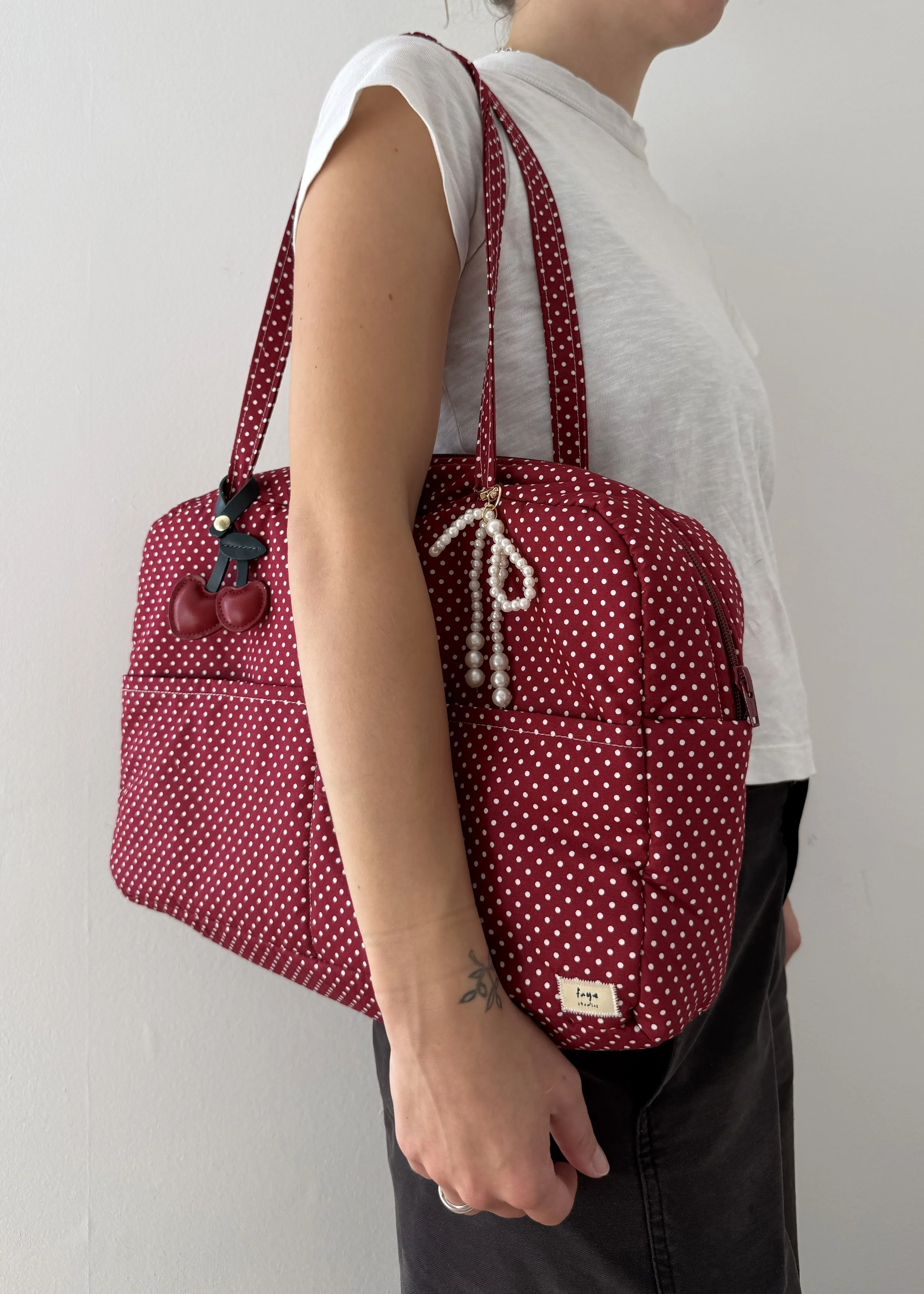 The Burgundy Spot XL Bowler
