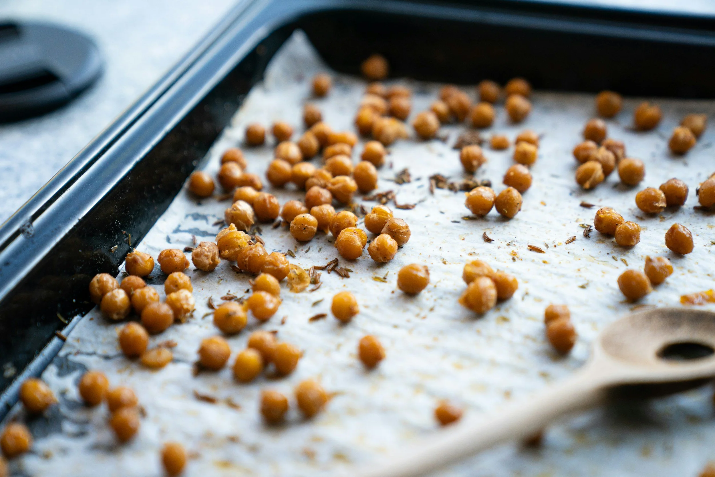 Curious Artichoke | Toasted Chickpeas        

