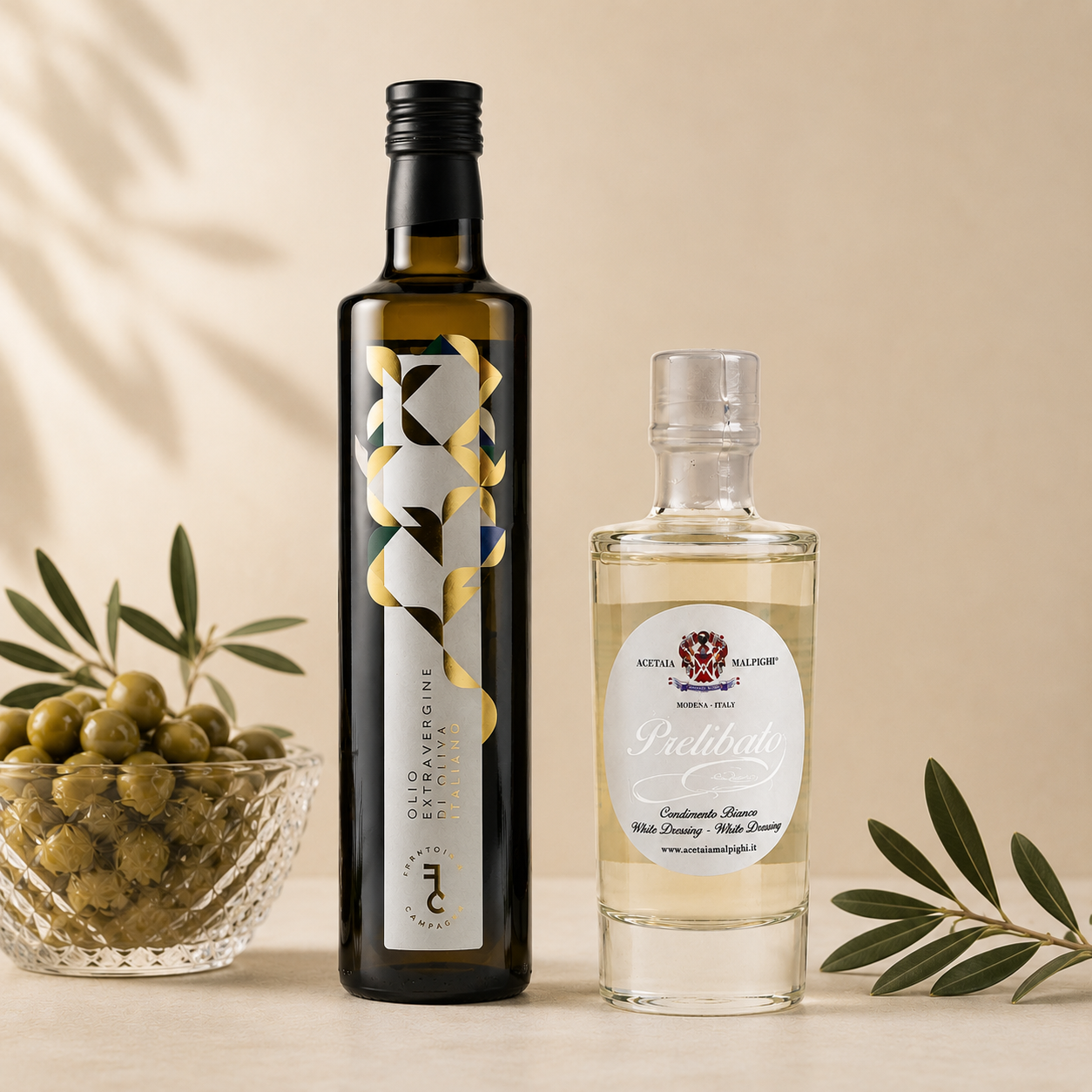 Italian Essentials Bundle White Balsamic & Olive Oil
