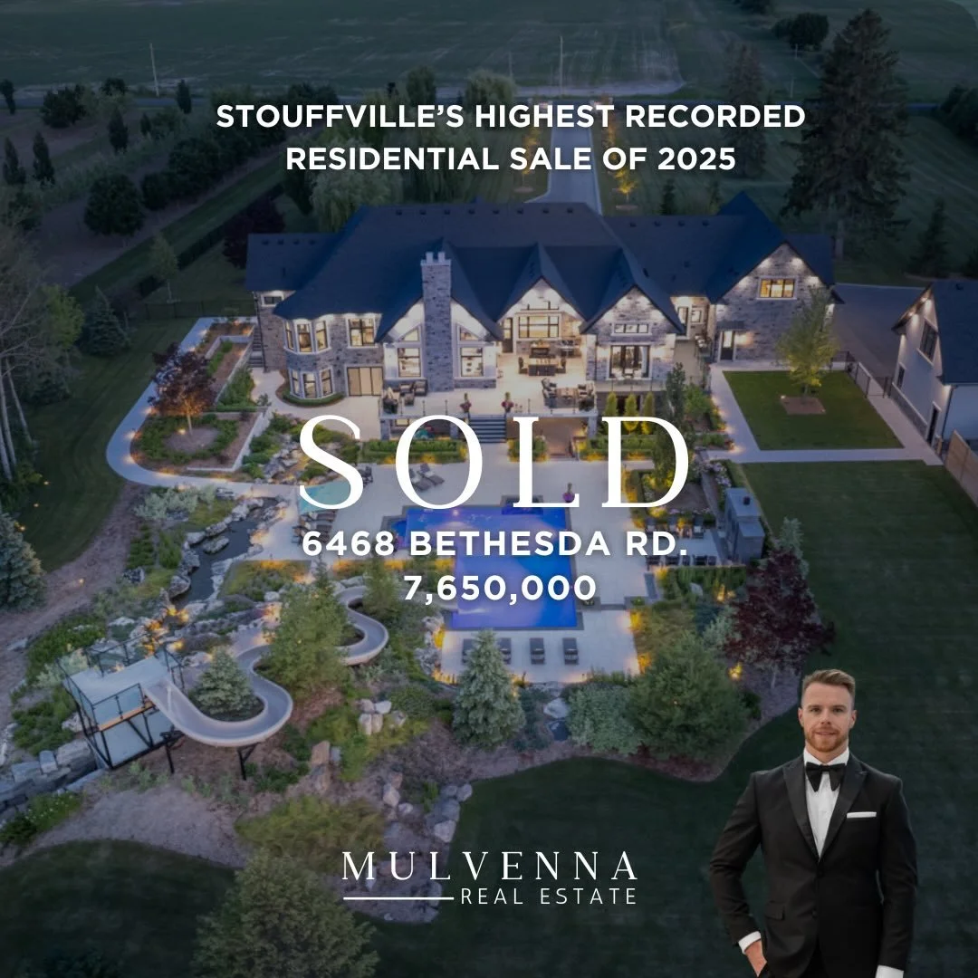 Whitchurch-Stouffville&rsquo;s HIGHEST residential sale of 2025!! 

6468 Bethesda Road Stouffville 
Sold $7,650,000

An extraordinary estate. An extraordinary journey.

I had the privilege of representing this one of a kind trophy property, navigatin