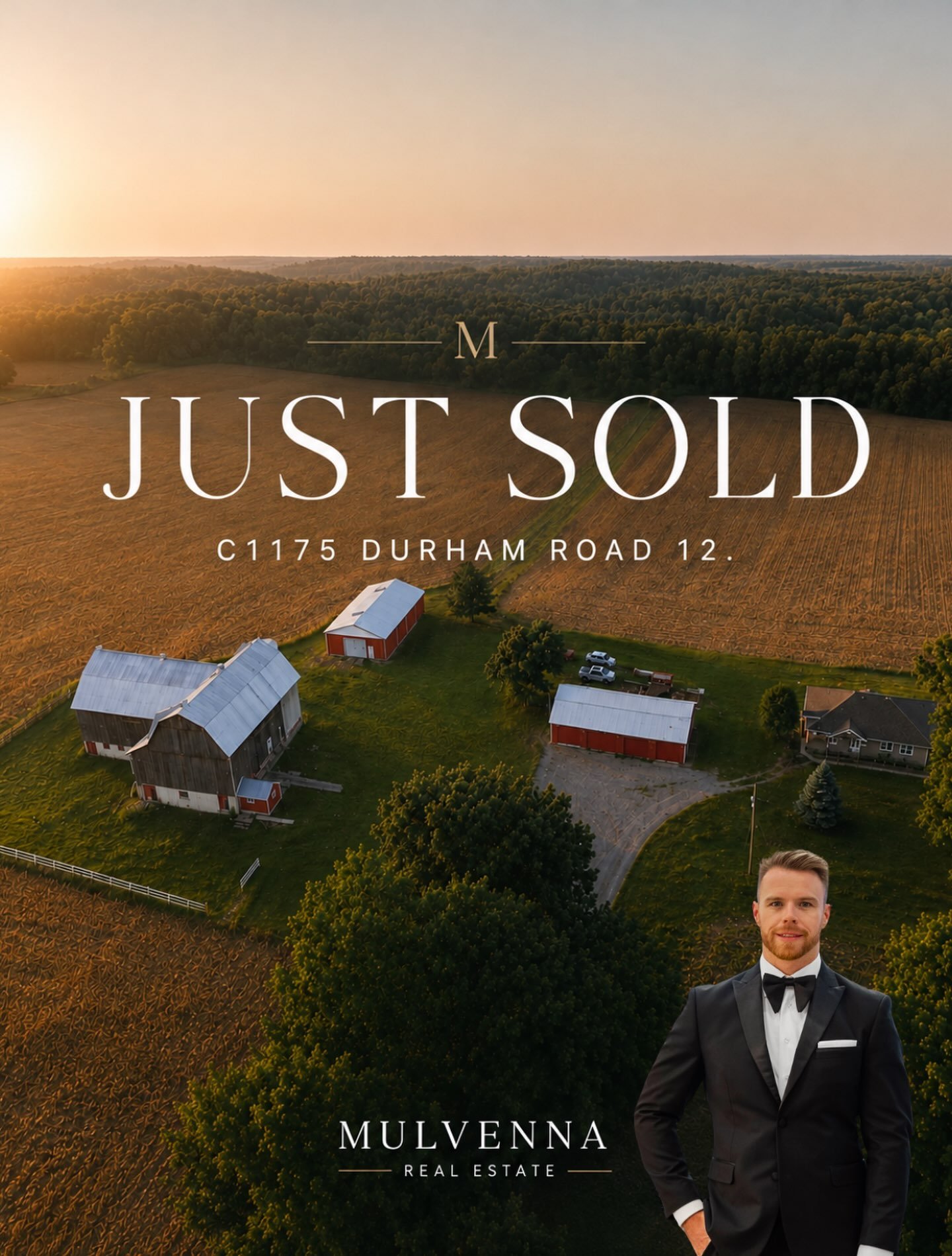 JUST SOLD | C1175 Durham Road 12

A beautiful new chapter begins in the countryside.

Congratulations to my clients on the purchase of this exceptional farm property, a truly special offering surrounded by open fields, mature trees, and the kind of s