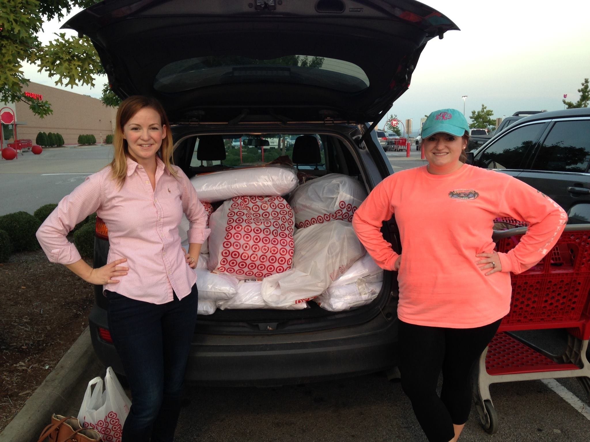 Volunteering to raise money and purchase needed bedding for children's shelter with the Junior League of Fort Smith