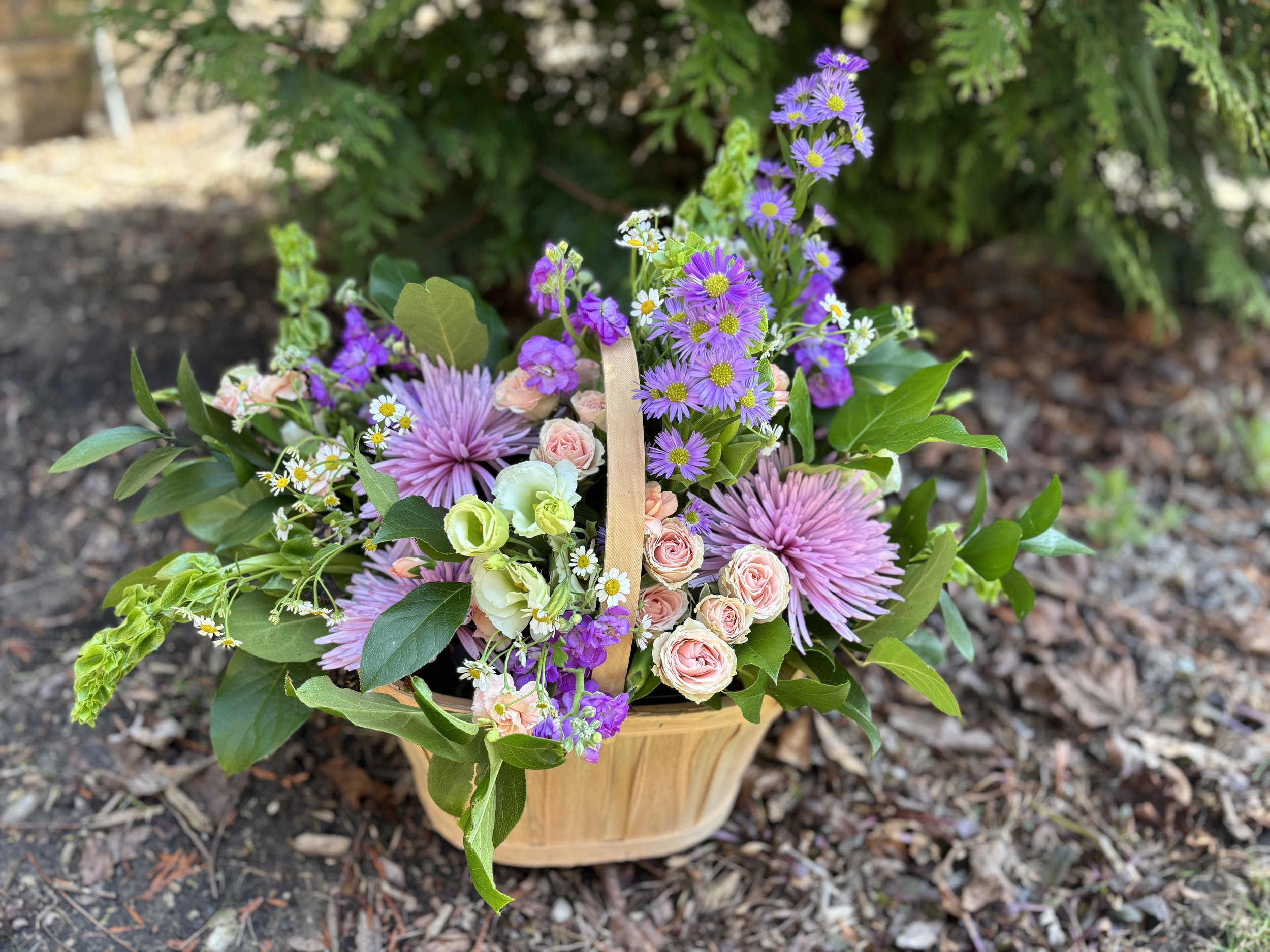 Spring Bouquet Basket