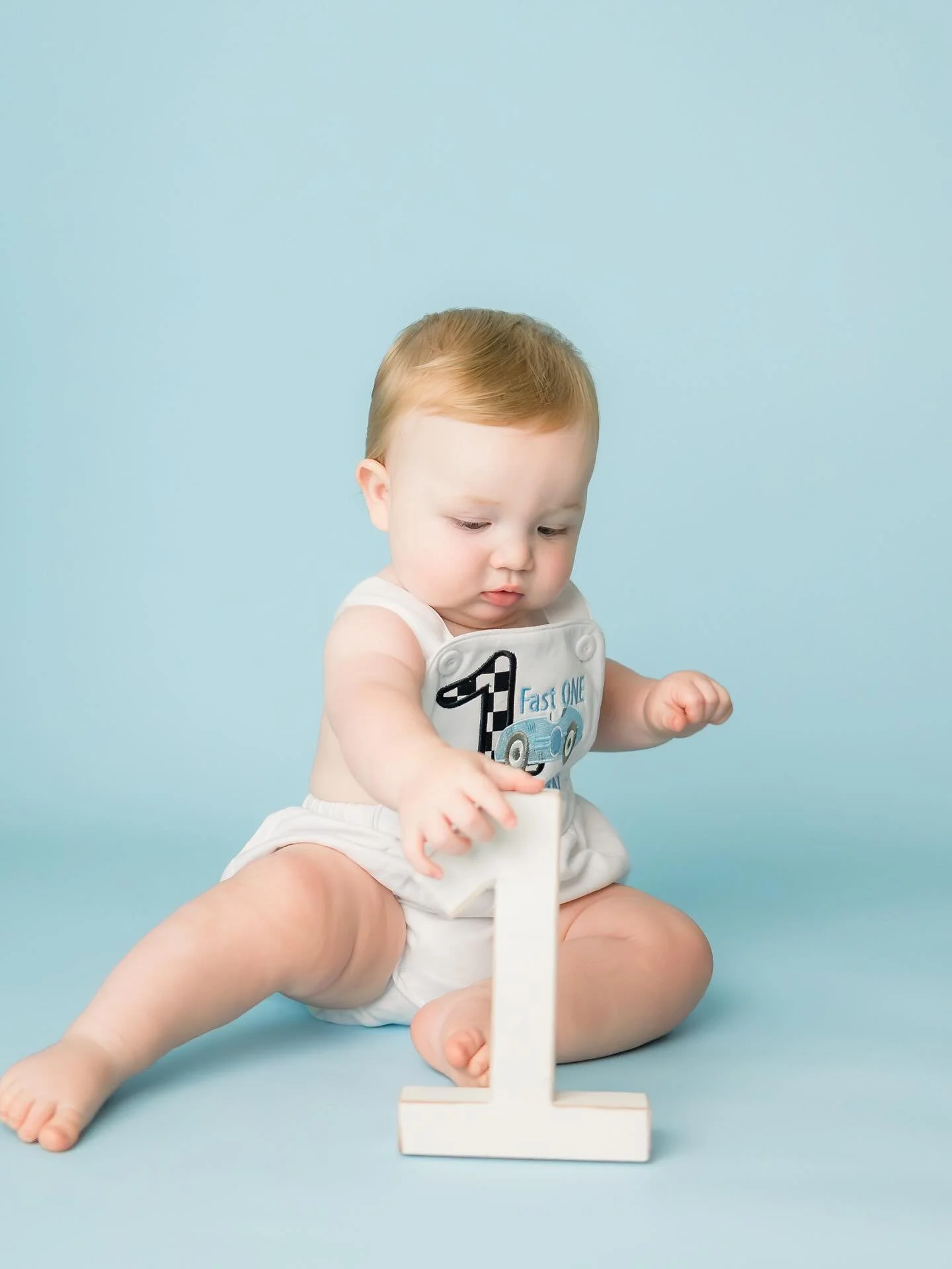 This sweet guy is 1! 🎉 swipe to the end to see his cake smash!
