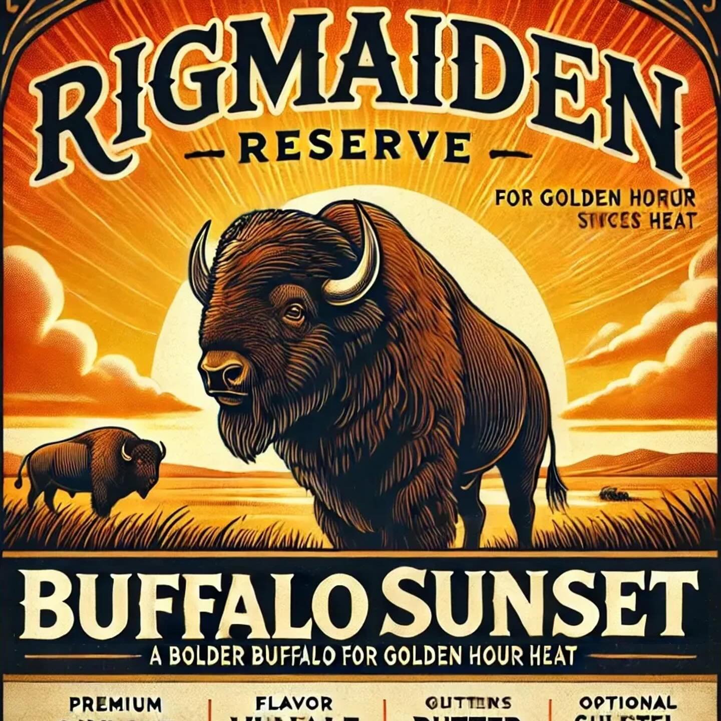 🌅🔥 Buffalo Sunset has entered the chat! 🌶️🦬

We&rsquo;ve been cooking up something bold, spicy, and irresistibly eye-catching. Swipe through these 3 unique label designs for our newest hot sauce, &ldquo;Buffalo Sunset,&rdquo; and help us choose w