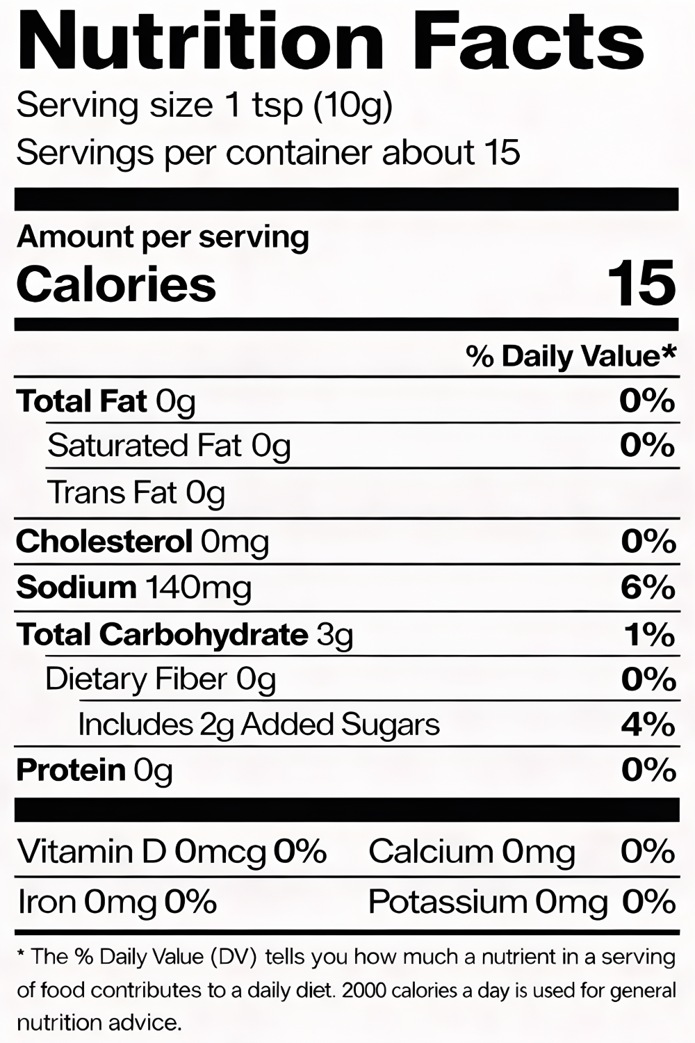 Yellow Brick Gold Nutrition Facts