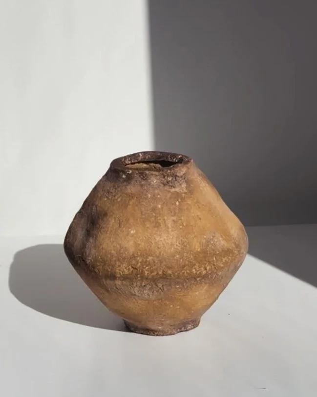 PURCHASED: Angular vase, (Width x Depth x Height) 5.25in x 5.25in x 5.5in