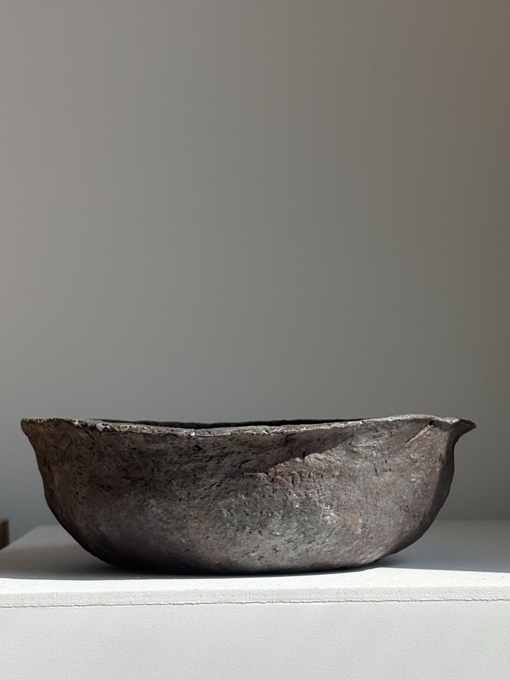 PURCHASED: Flat-rimmed bowl, (Width x Depth x Height) 9in x 9in x 2.75in