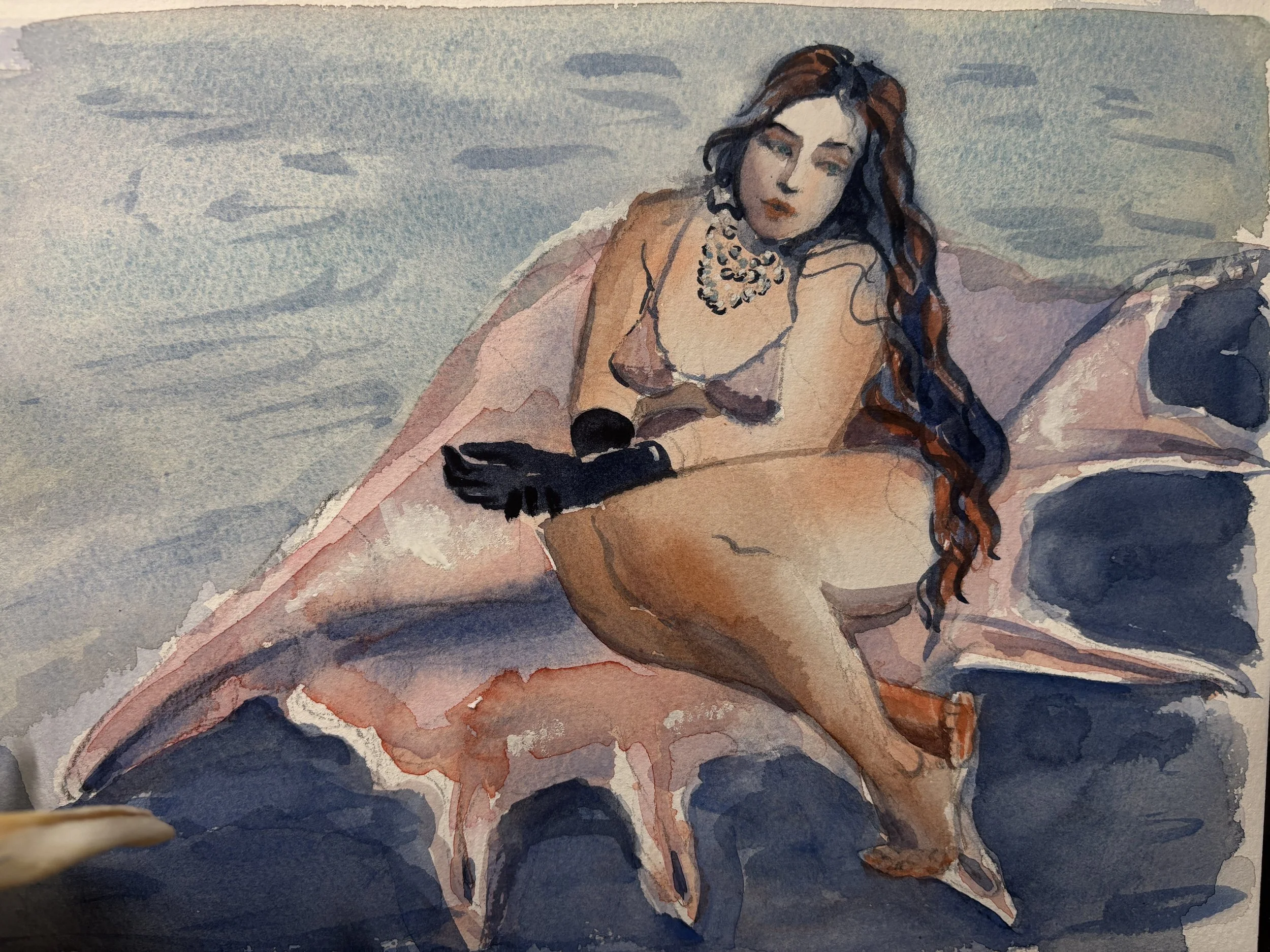 Voluptuous Mermaid on a Shell.JPG
