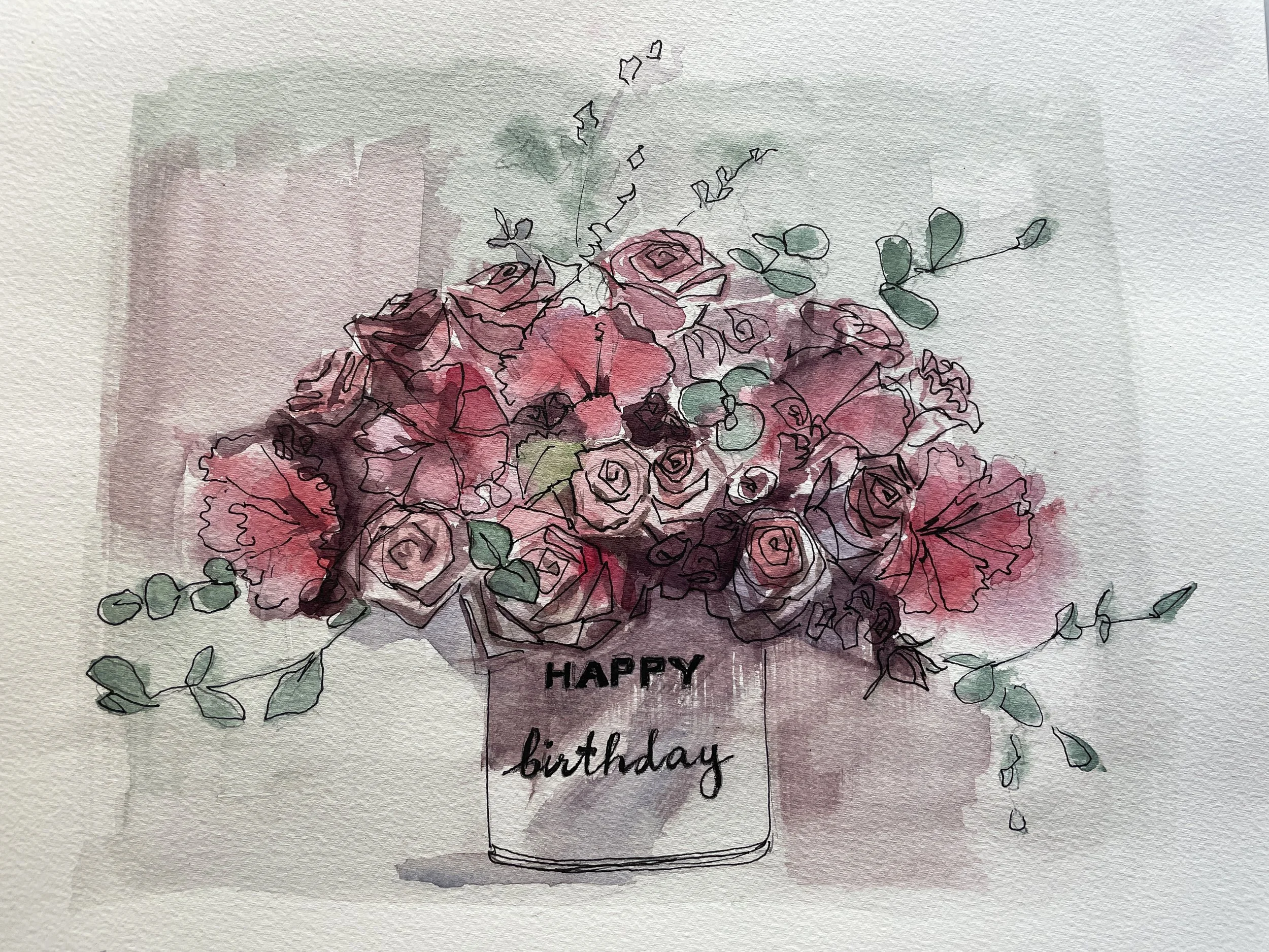 Green and Pink Bouquet.JPG