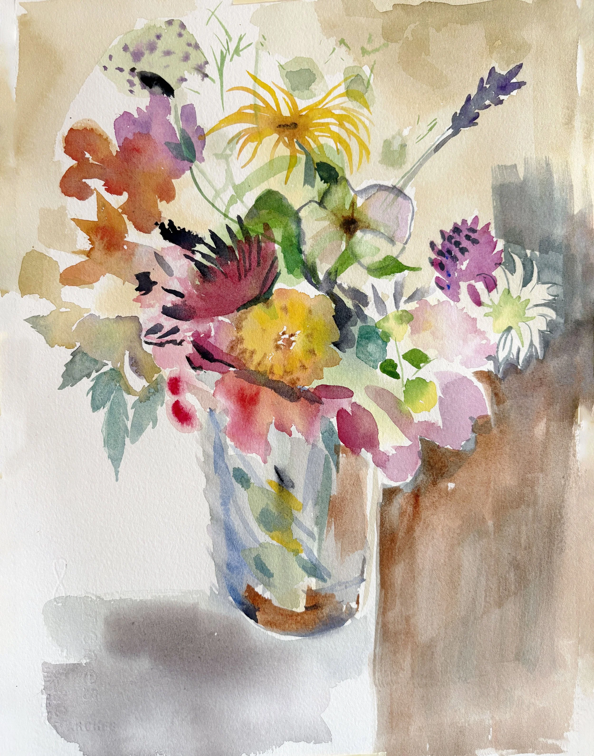 Bouquet from Annemarie's garden.JPG