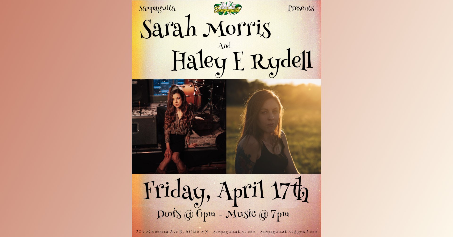 Sarah Morris & Special Guest - Live at Sampaguita