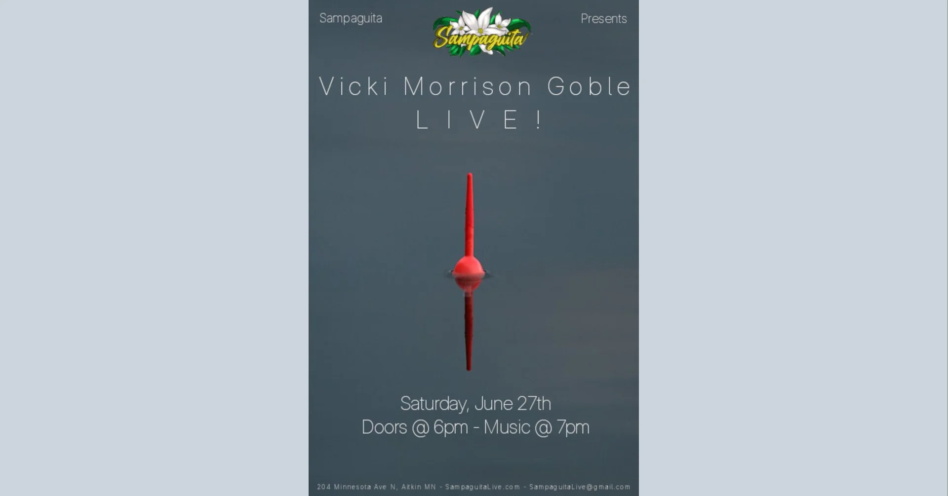 Vicki Morrison Goble - Live at Sampaguita!