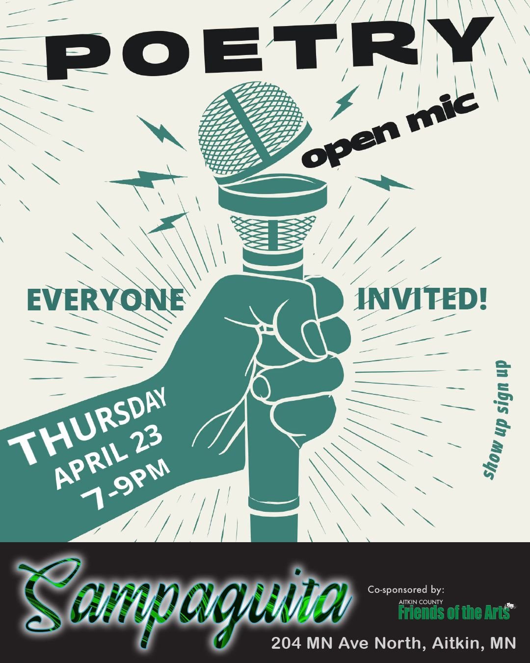Poetry Open Mic - Live at Sampaguita!