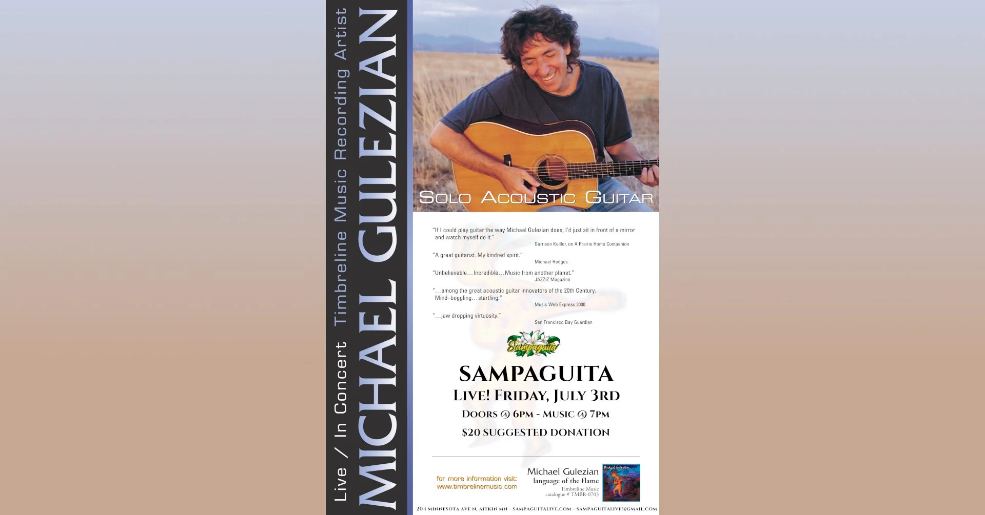 Michael Gulezian - Live at Sampaguita