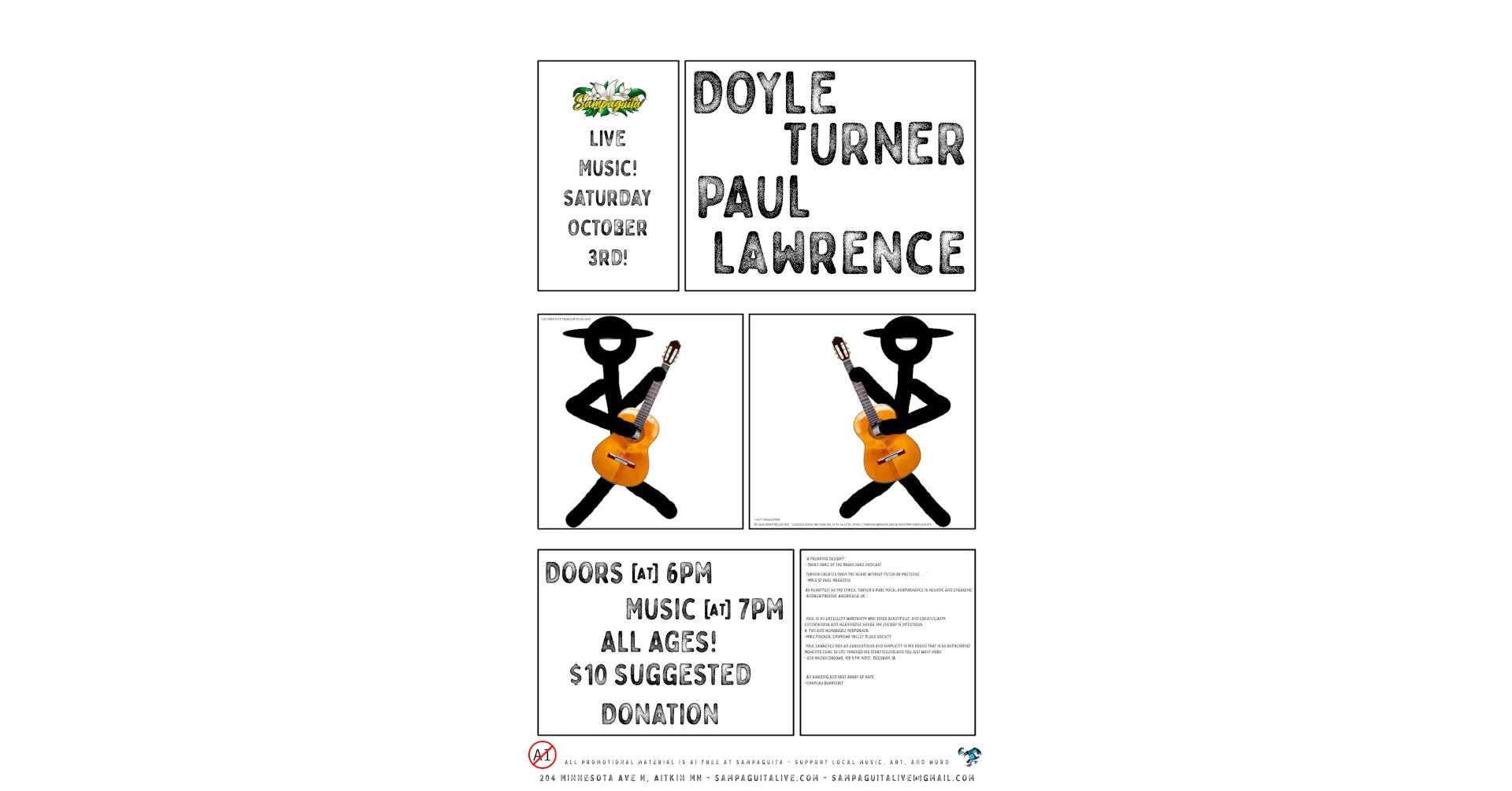 Doyle Turner and Paul Lawrence - Live at Sampaguita
