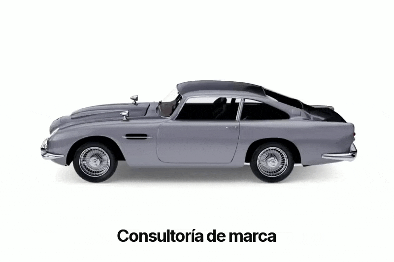 Consultoría de marca con CHINXY: Aston Martin DB5, equipado para cada misión