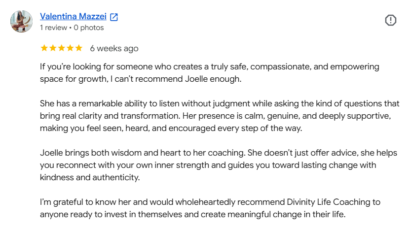 Divinity Life Coaching Review Valentina