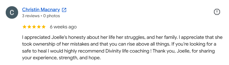 Divinity Life Coaching Review Christin