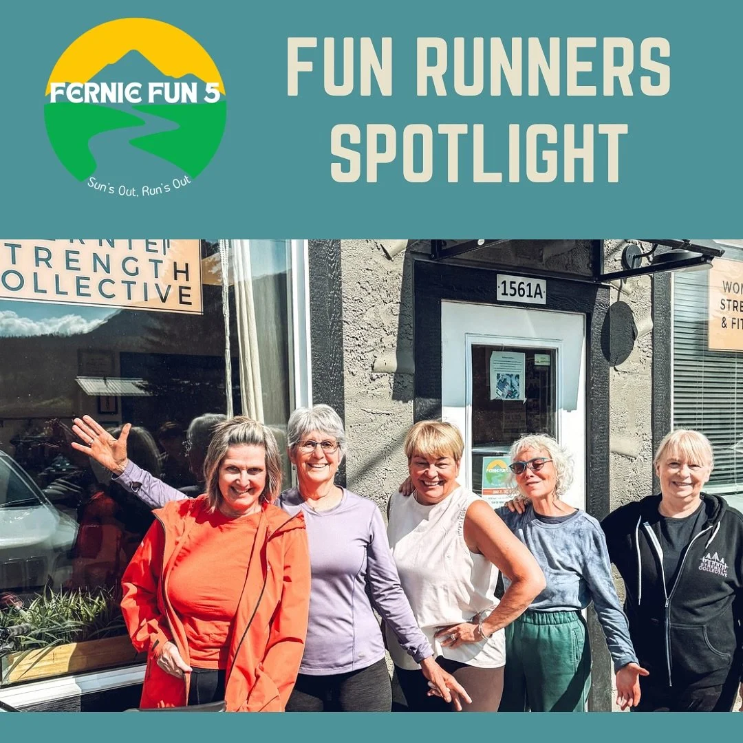 This group of amazing women (and more!) from the @ferniestrengthcollective 55+ class signed up for the Fernie Fun Run &mdash; and they&rsquo;ll be bringing the slow and steady energy to the 5KM route!

&ldquo;We registered because&hellip;&rdquo;
💬 &