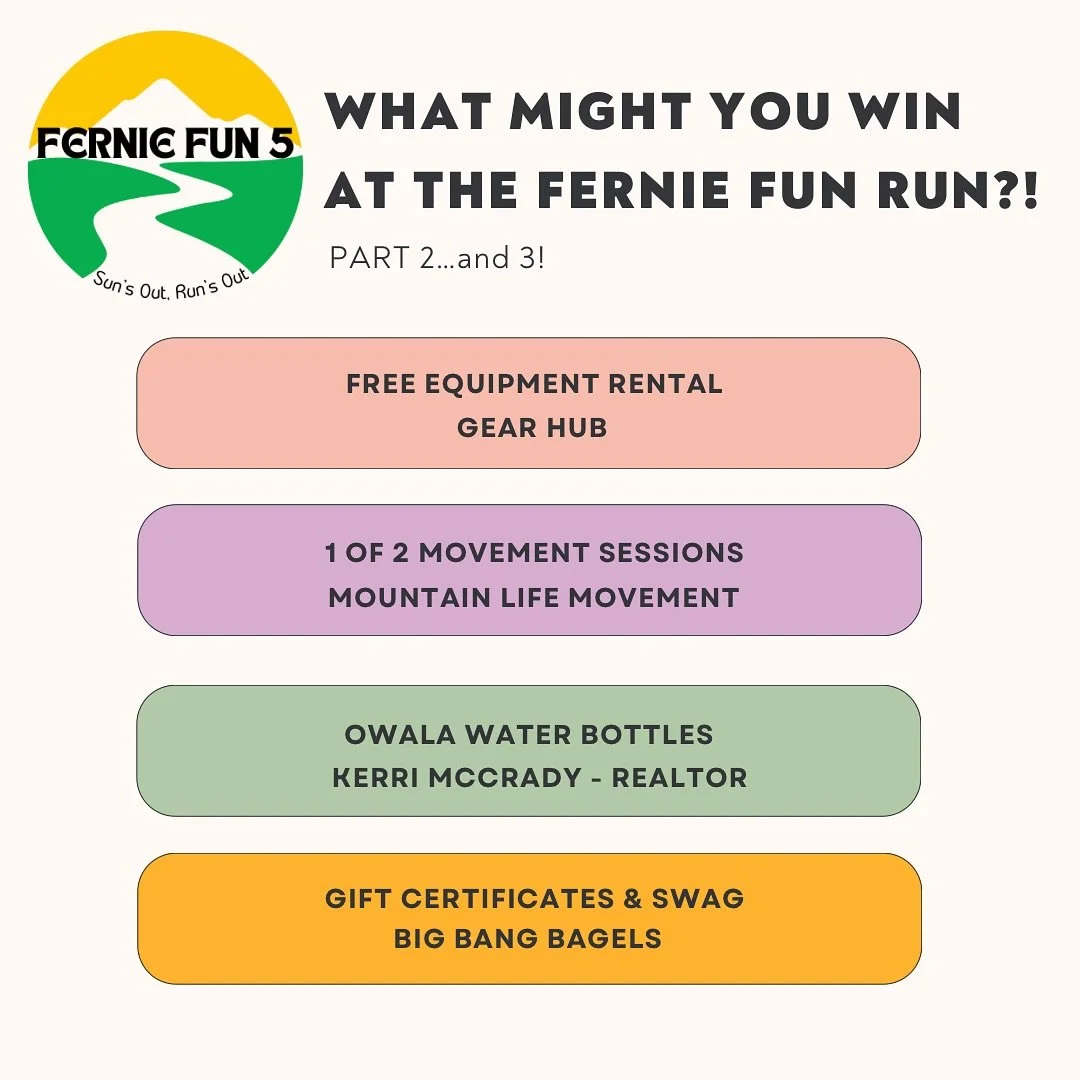 Another peek at some of the great prizes from our amazing sponsors!

Everyone has a chance to win, all you have to do is show up and do your best 💥 

Register now at the link in our bio, less than 3 weeks to go!

#fernie #ferniebc #ferniestoke #love