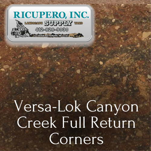 Close up of Versa Lok Canyon Creek Full Return Corners for Color Reference